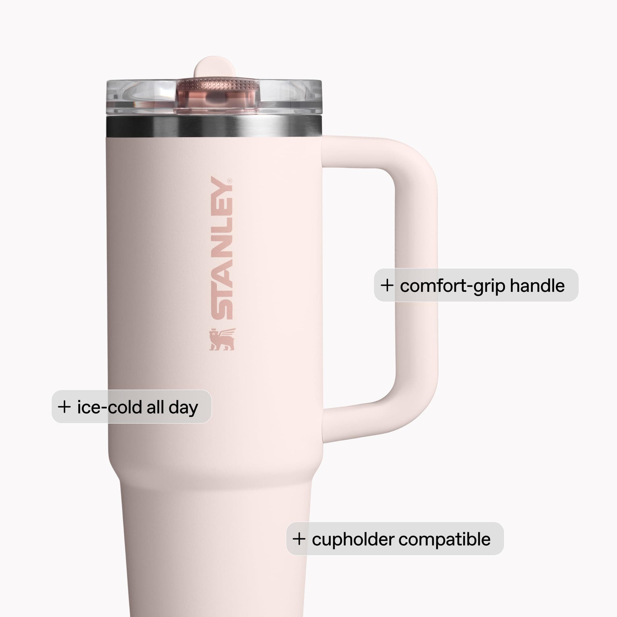 STANLEY Quencher ProTour Flip Straw Tumbler with Leakproof Lid 30 oz | Built-in Straw and Handle | Cup Holder Compatible for Travel | insulated Stainless Steel Cup | BPA-Free | Sorbet Garden, view 5