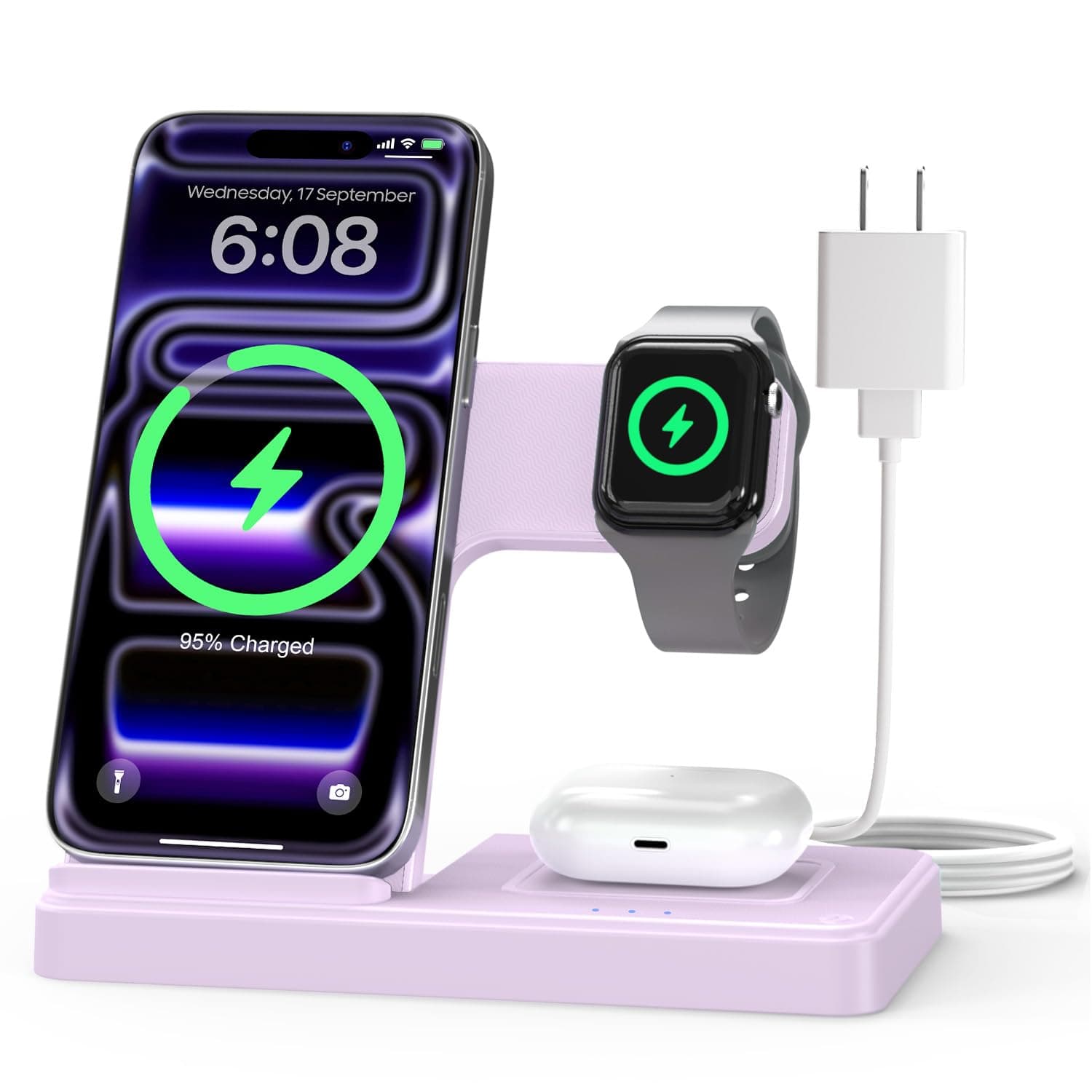 GETPALS Wireless Charger iPhone Charging Station for Apple Multiple Devices, TickClip Clip verdict