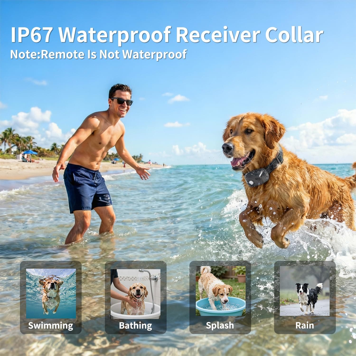 Niaygoze Dog Shock Collar - 4200 Feet Training Collar with Remote & IP67 Waterproof, 4 Training Modes - Beeper, Vibration, Electric Shock,Light for Small to Large Dogs (8-150 Lbs), view 5