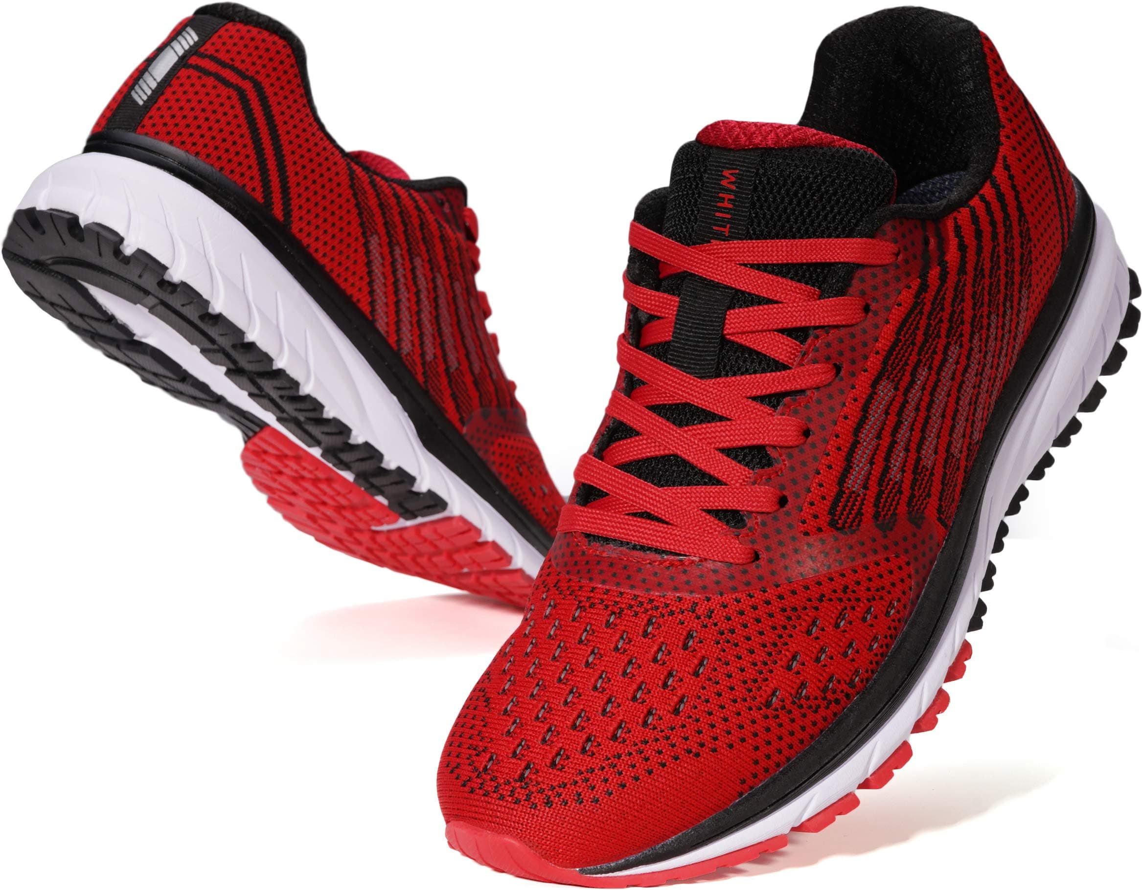 Joomra Whitin Men's Running Shoes Size 8 Red Athletic Sneakers, TickClip Tick verdict