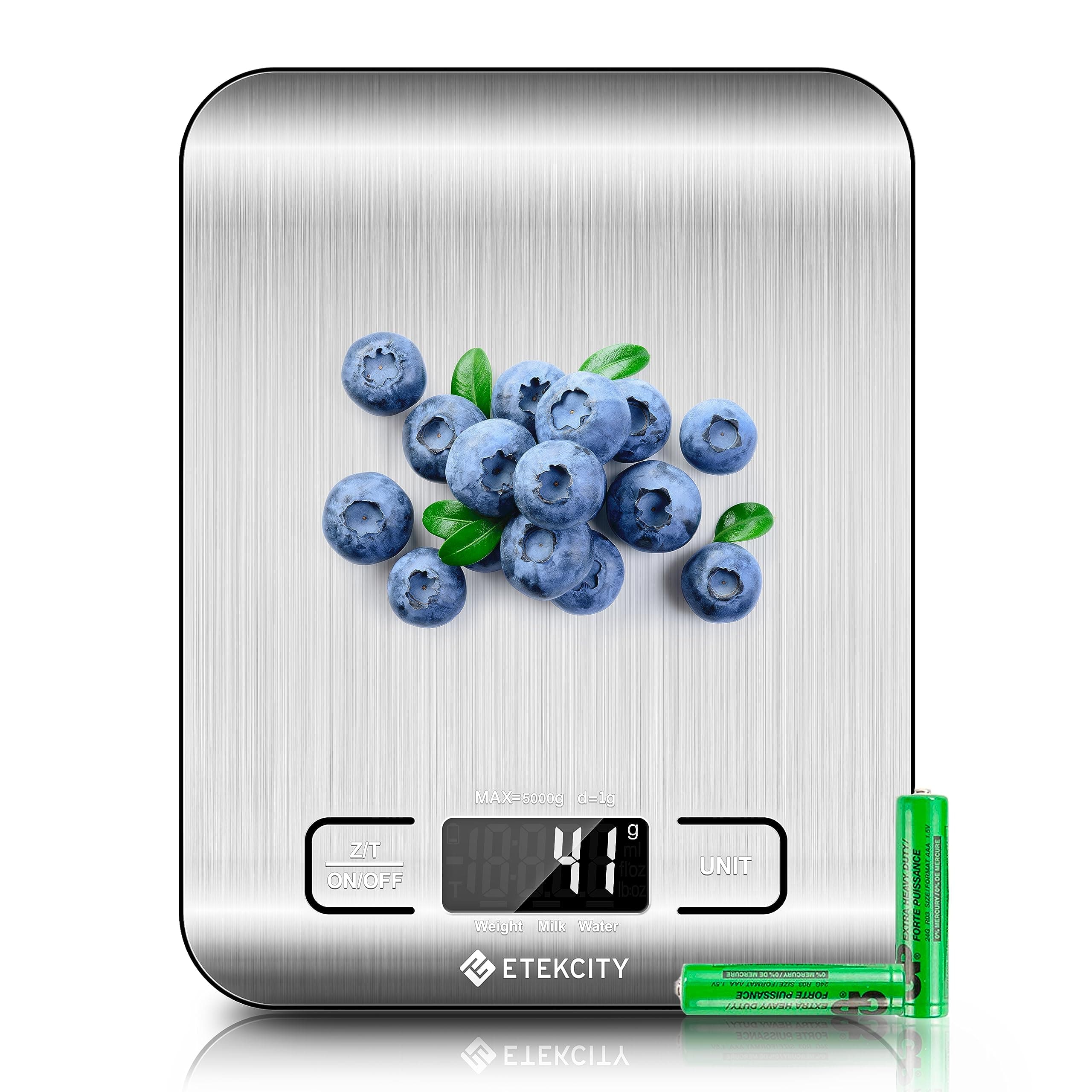 Etekcity Food Kitchen Scale, Digital Grams and Ounces for Weight Loss, Baking, Cooking, Keto and Meal Prep, LCD Display, Medium, 304 Stainless Steel, TickClip Clip verdict