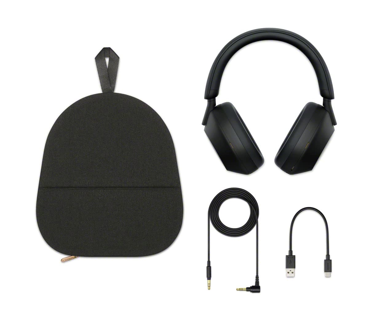 Sony WH-1000XM5 Premium Noise Cancelling Wireless Headphones, Black, view 6