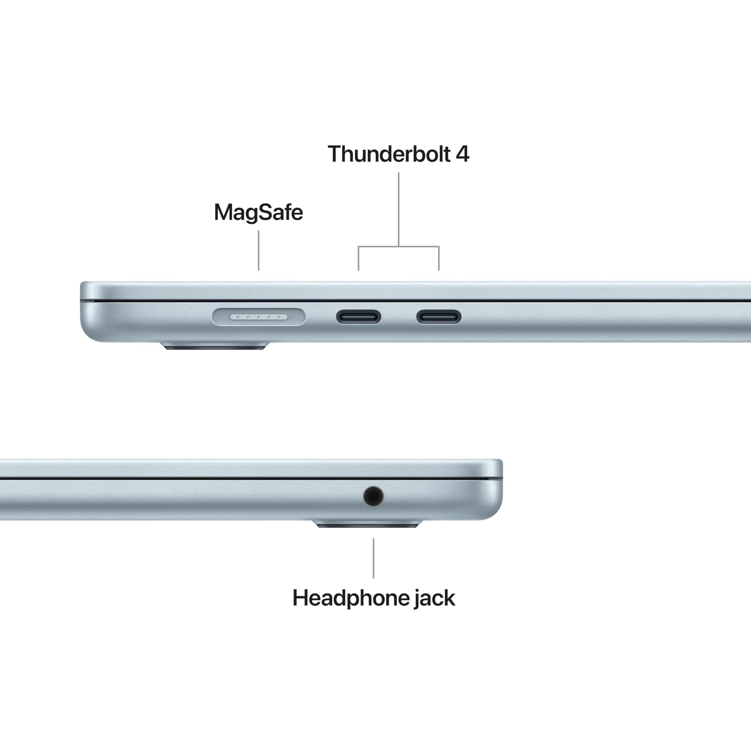Apple 2026 MacBook Air 15-inch Laptop with M5 chip (10-core CPU and 10-core GPU, 16GB Unified Memory, 512GB SSD Storage) - Sky Blue - English Keyboard, view 6