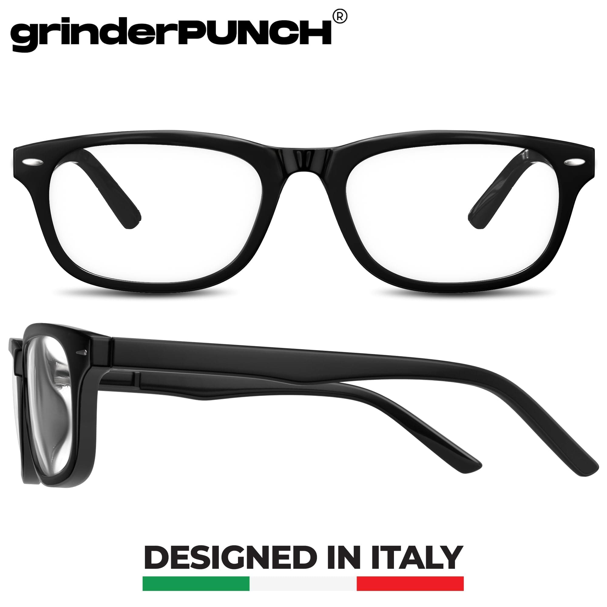 grinderPUNCH High Magnification Power Readers Slim Reading Glasses 4.00-6.00, view 2