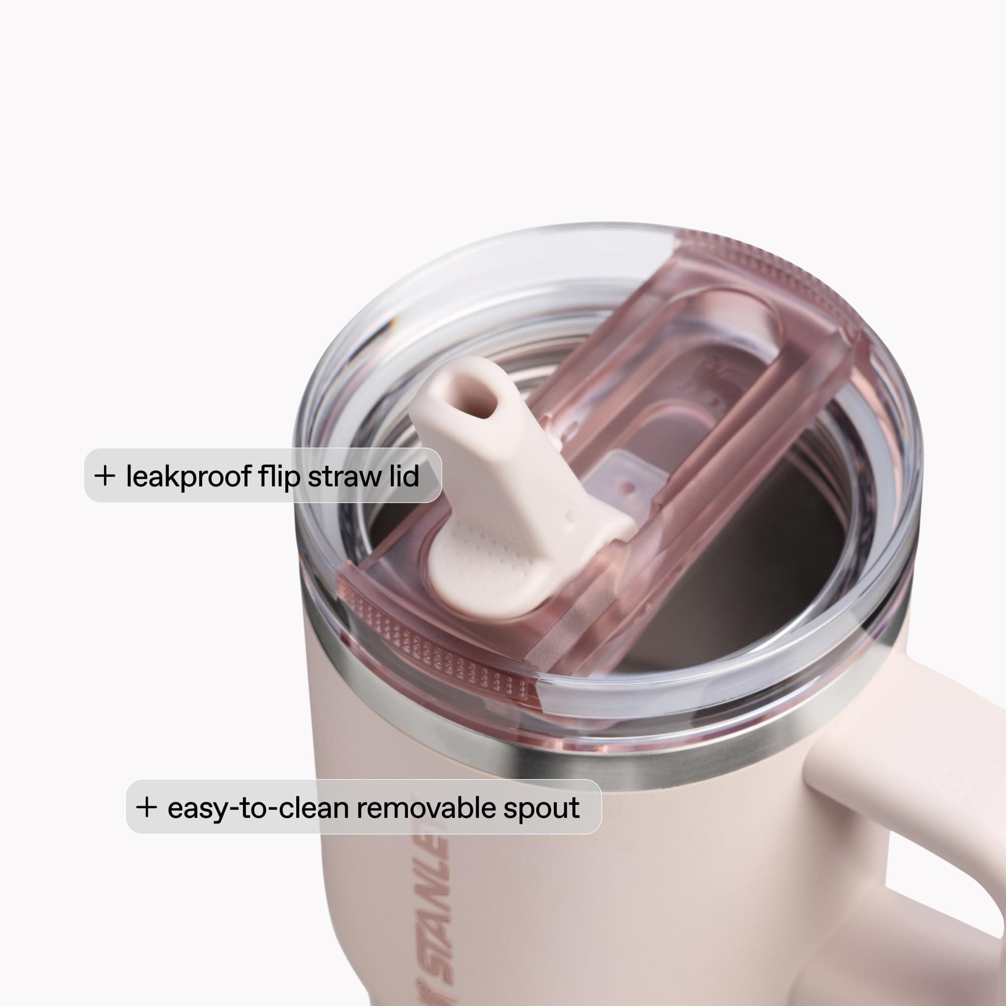 STANLEY Quencher ProTour Flip Straw Tumbler with Leakproof Lid 30 oz | Built-in Straw and Handle | Cup Holder Compatible for Travel | insulated Stainless Steel Cup | BPA-Free | Sorbet Garden, view 4