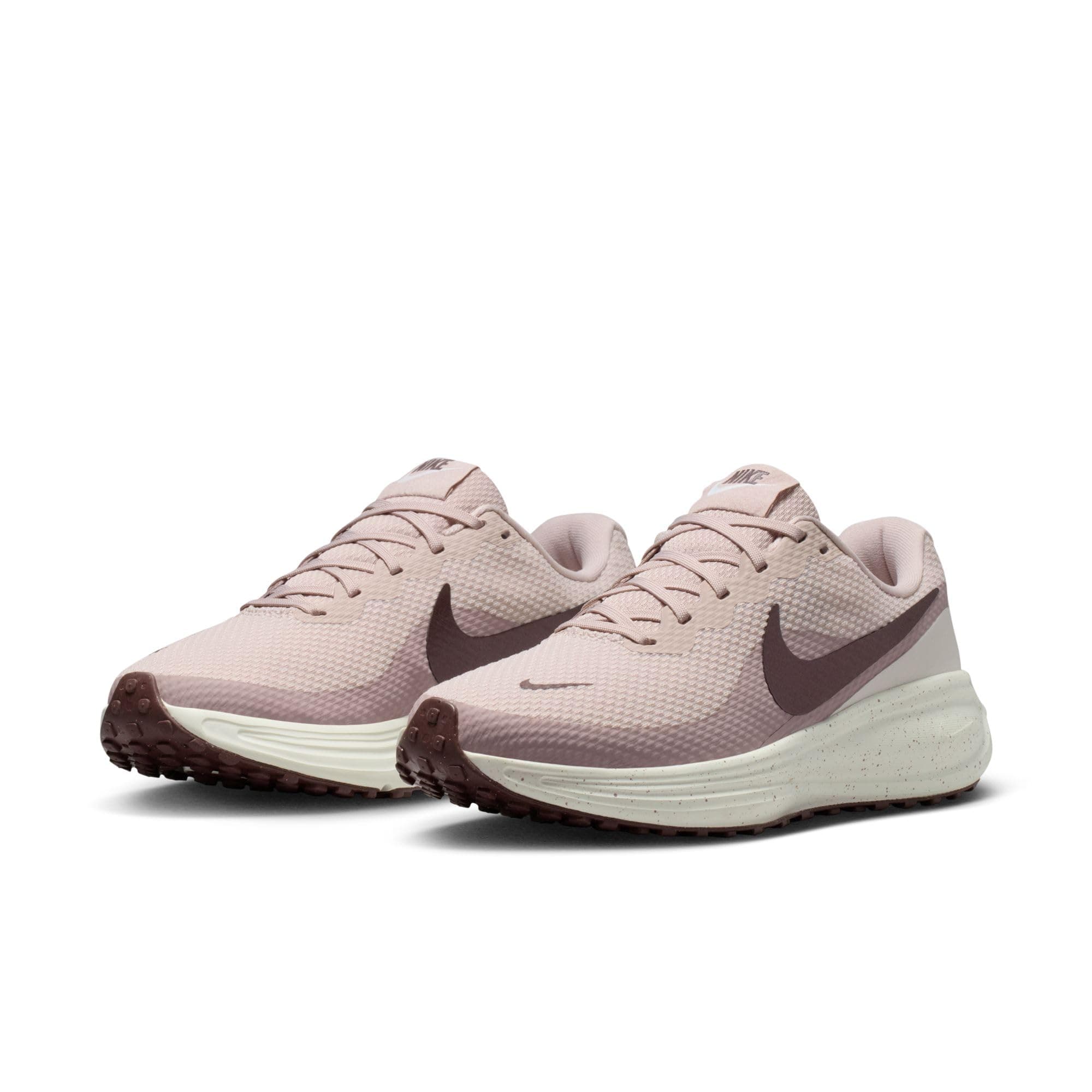 Nike Women's Revolution 8 Road Running Shoes, Silt Red/White-Particle Rose-Tattoo, 6, view 5