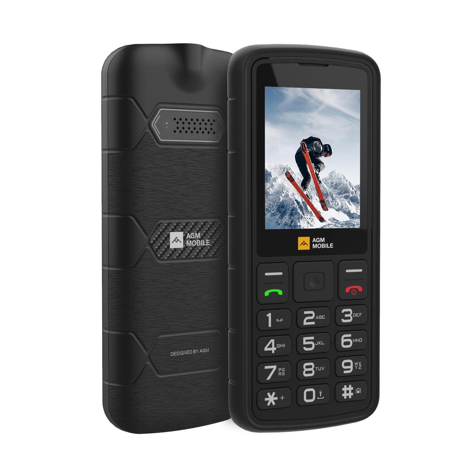 AGM M9 Rugged Feature Phone, 4G Basic Cell Phone, Simple Mobile Phone, Waterproof & Drop-Proof, Large Buttons, Large Fonts, Speed Dial, 3 Card Slots, FM Radio, Flashlight, 1200mAh, for T-Mobile ONLY, TickClip Skip verdict