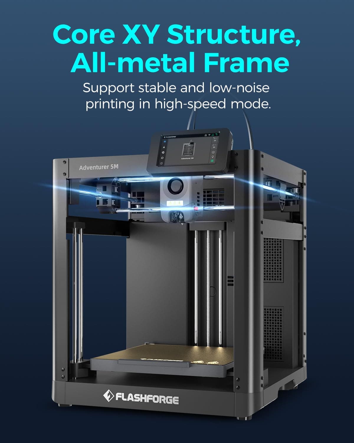 FLASHFORGE Impresora 3D Adventurer 3C Totale recinto FDM máquina, nivelación Libre extraíble placa de construcción calentada y boquilla desmontable, pantalla táctil, volume 150 x 150 x 150 mm, view 8