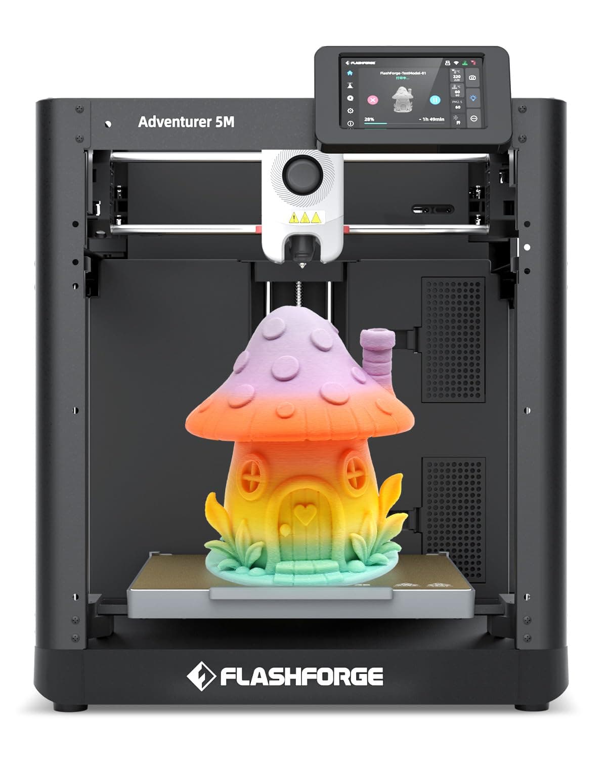 FLASHFORGE Impresora 3D Adventurer 3C Totale recinto FDM máquina, nivelación Libre extraíble placa de construcción calentada y boquilla desmontable, pantalla táctil, volume 150 x 150 x 150 mm, TickClip Clip verdict