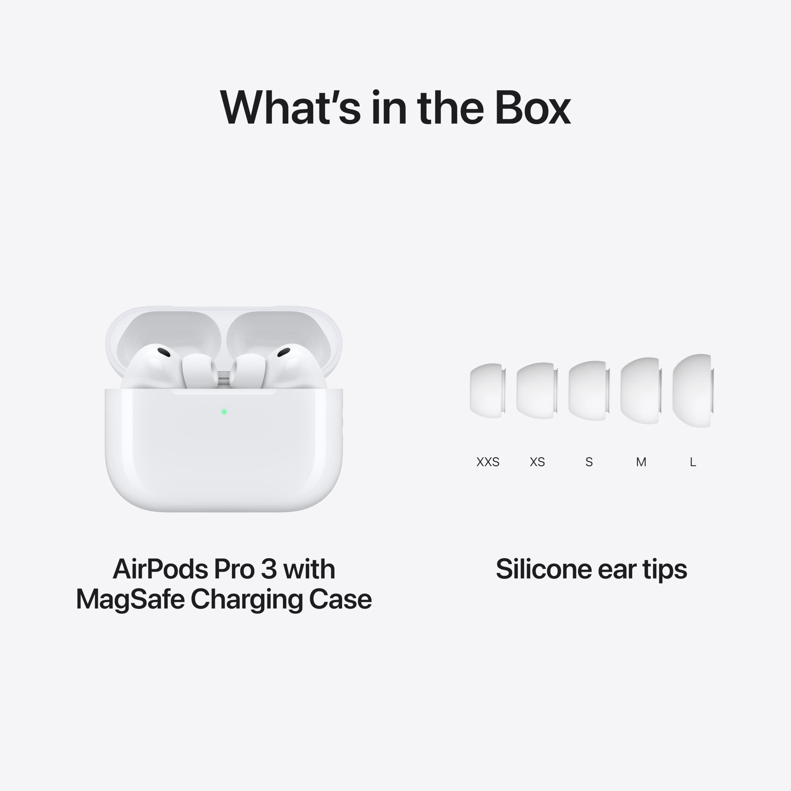 Apple AirPods Pro 3 Wireless Earbuds, Active Noise Cancellation, Live Translation, Heart Rate Sensing, Hearing Aid Feature, Bluetooth Headphones, Spatial Audio, High-Fidelity Sound, USB-C Charging, view 6