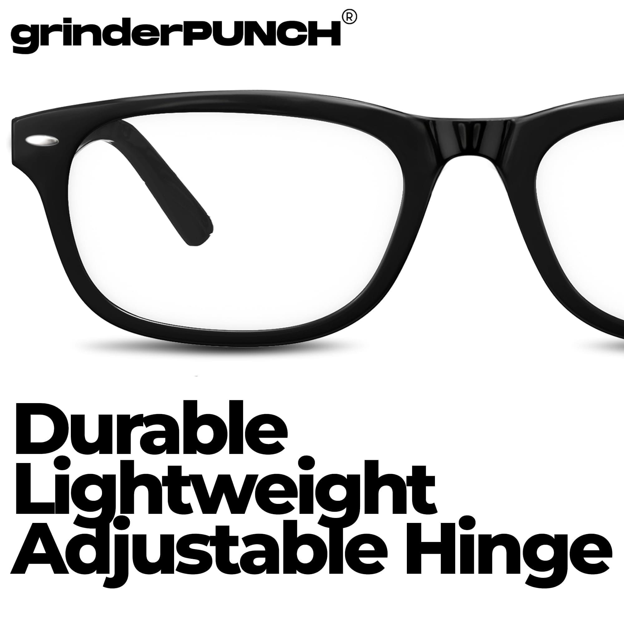 grinderPUNCH High Magnification Power Readers Slim Reading Glasses 4.00-6.00, view 5