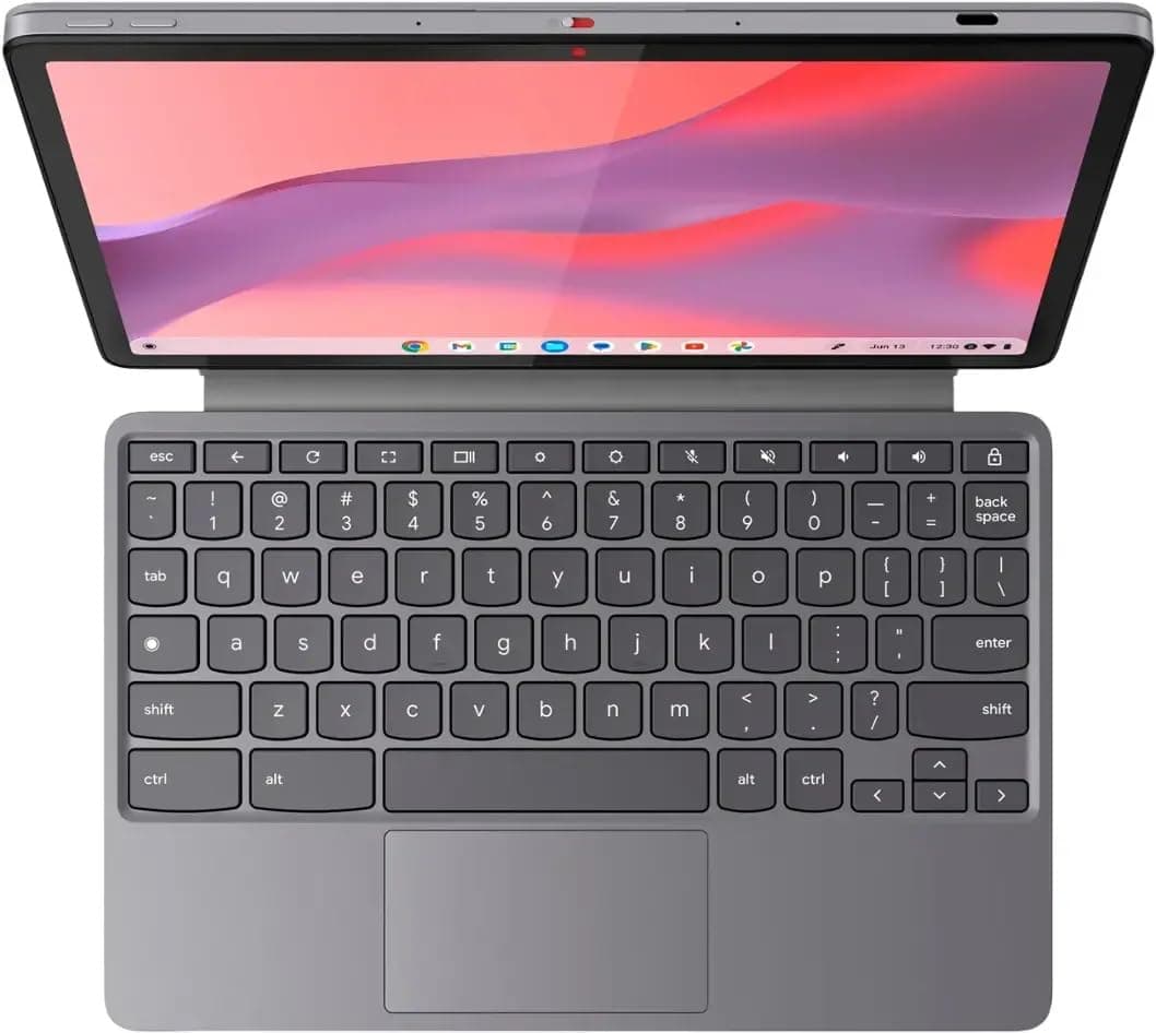 Lenovo Ideapad Chromebook | IP Duet 11 | Detachable Laptop | 10.9" 2K Touchscreen | MediaTek Kompanio 838 Processor | 4GB LPDDR4X RAM 128GB Flash Memory | Stylus not Included | 83HH0002US, view 4