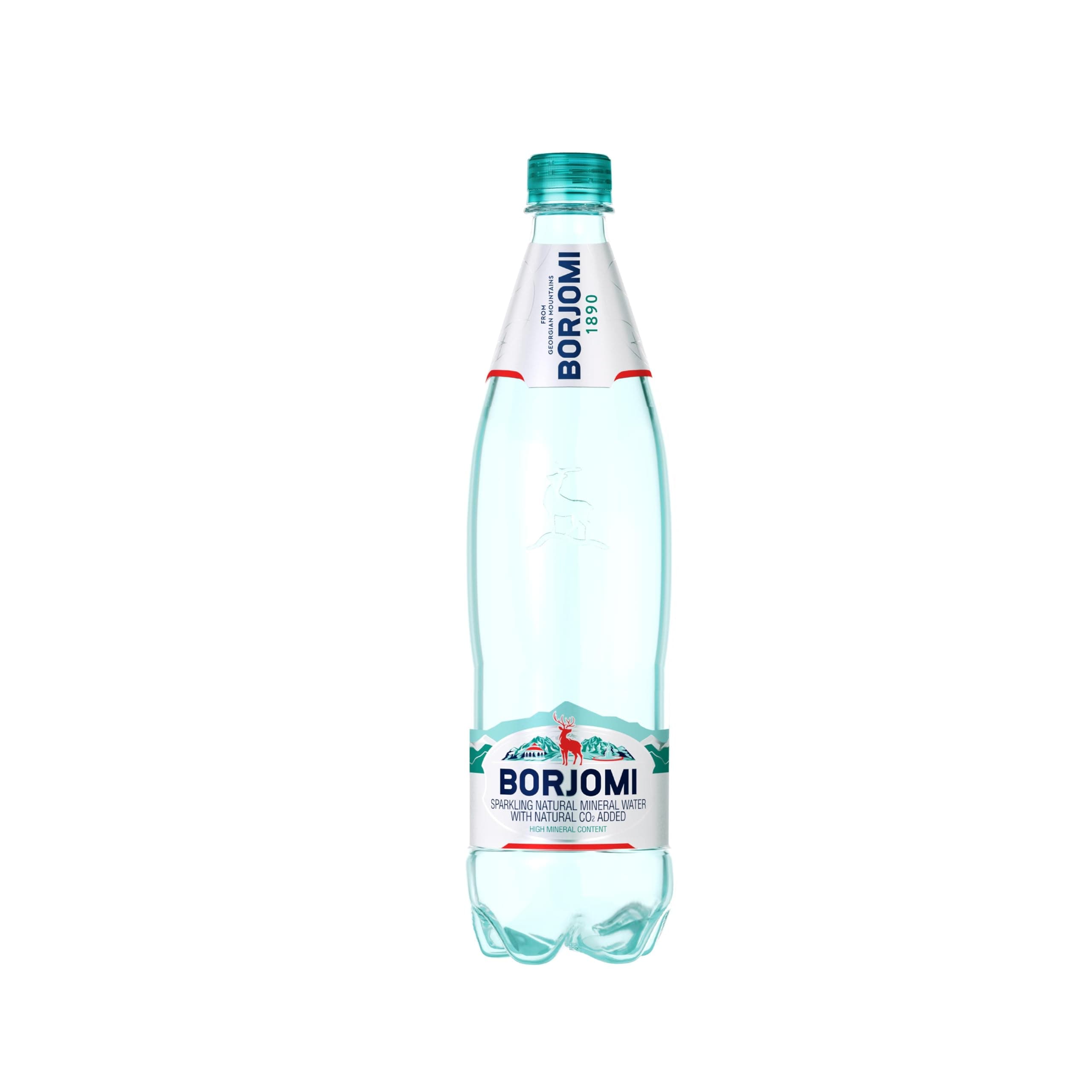 BORJOMI Sparkling Mineral Water with Natural Minerals - Crisp and Bold Taste - PET Bottles - 25.3 oz, Bottled Water 6 Pack, view 3