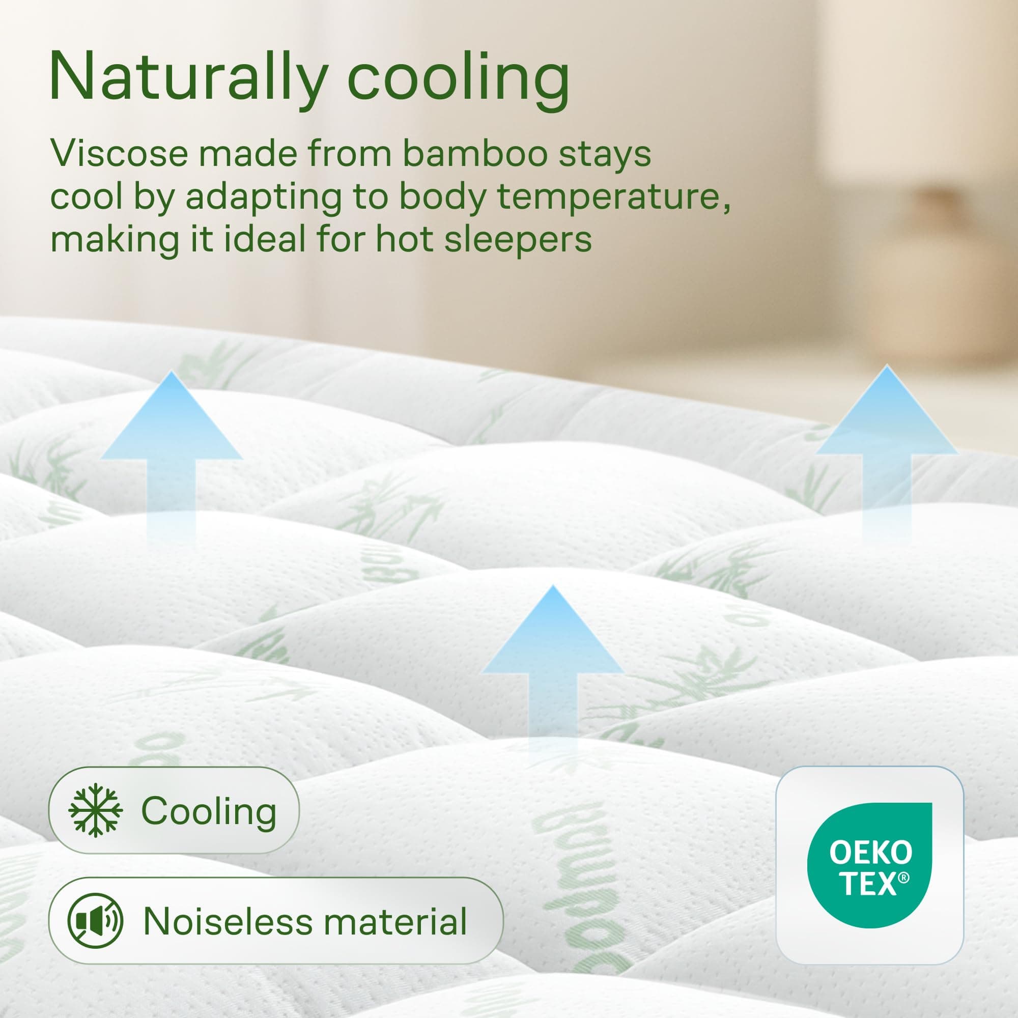 Niagara Sleep Solution Ultra Soft & Cooling Mattress Topper - Queen Size, view 3