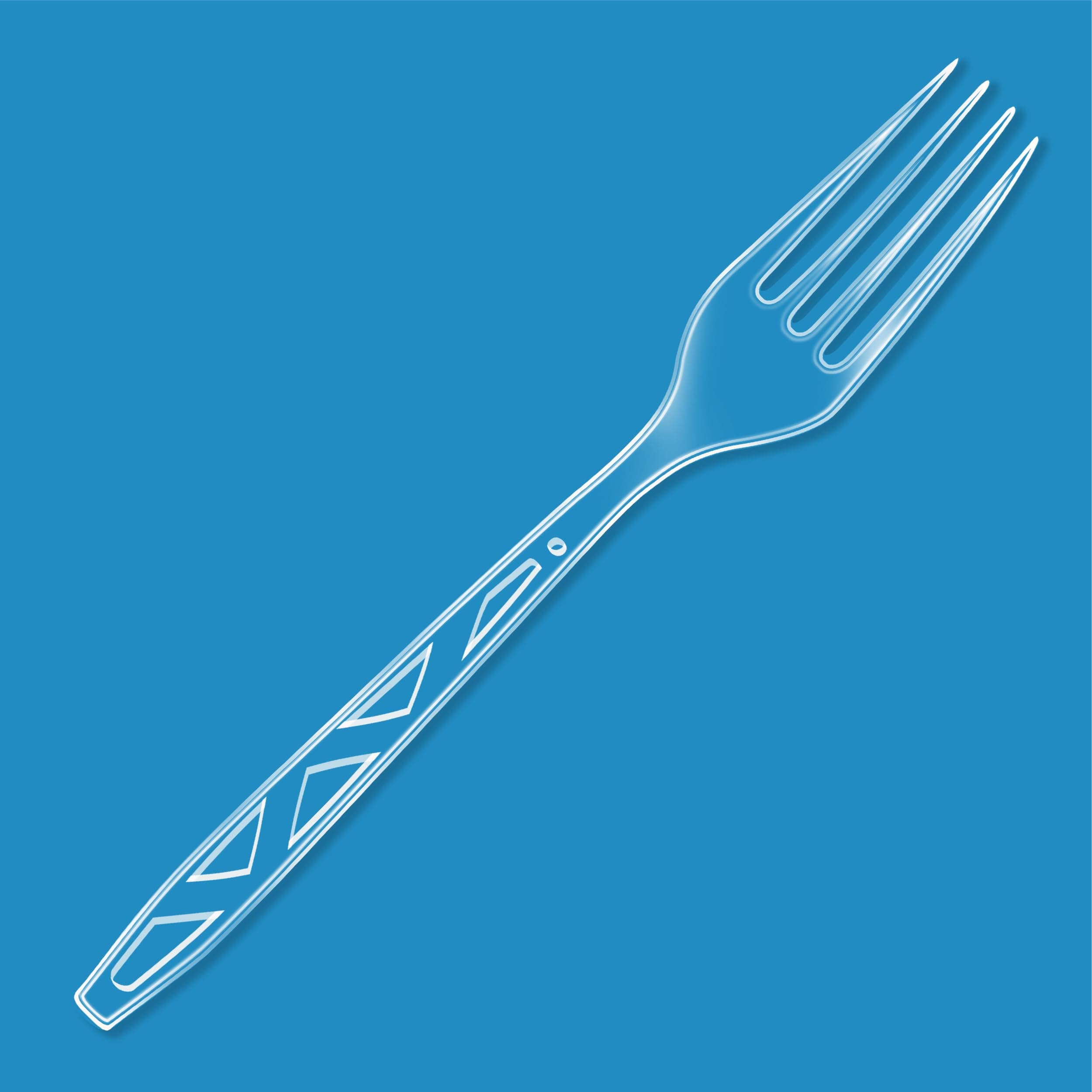 Amazon Basics Disposable Clear Plastic Forks, Premium Quality, BPA-Free, for Everyday Use, Party Supply, Events, 100 Count, view 2