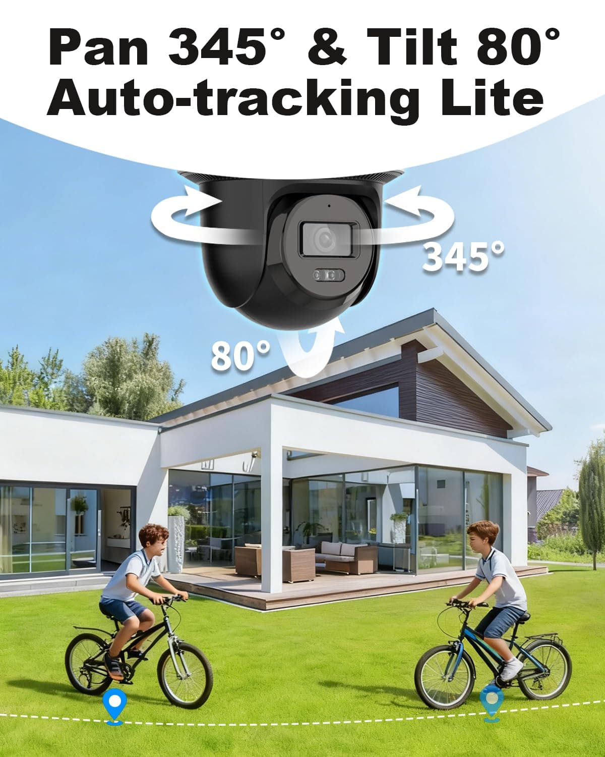 DS-2DE2C400MWG-E HIKVIS0N_4MP Wired PT PoE IP Camera with 345° pan and 80° tilt, Auto-Tracking Lite, Smart Hybrid Light, IP66, 2-Way-Audio,2.8mm Lens, 512 GB Card Slot, International English Version, view 2