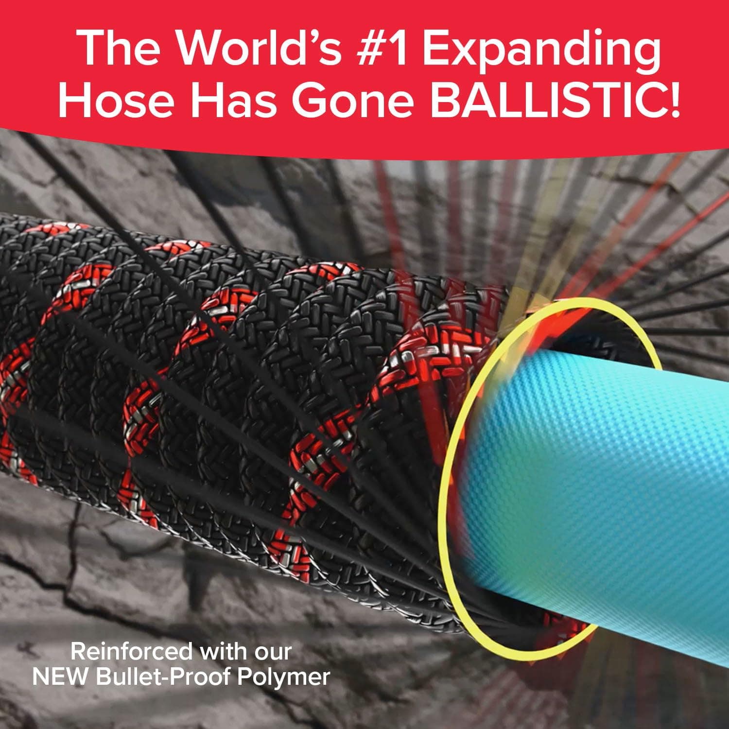 Pocket Hose Ballistic 50 FT Expandable Garden Hose, No-Kink, As Seen on TV, view 5