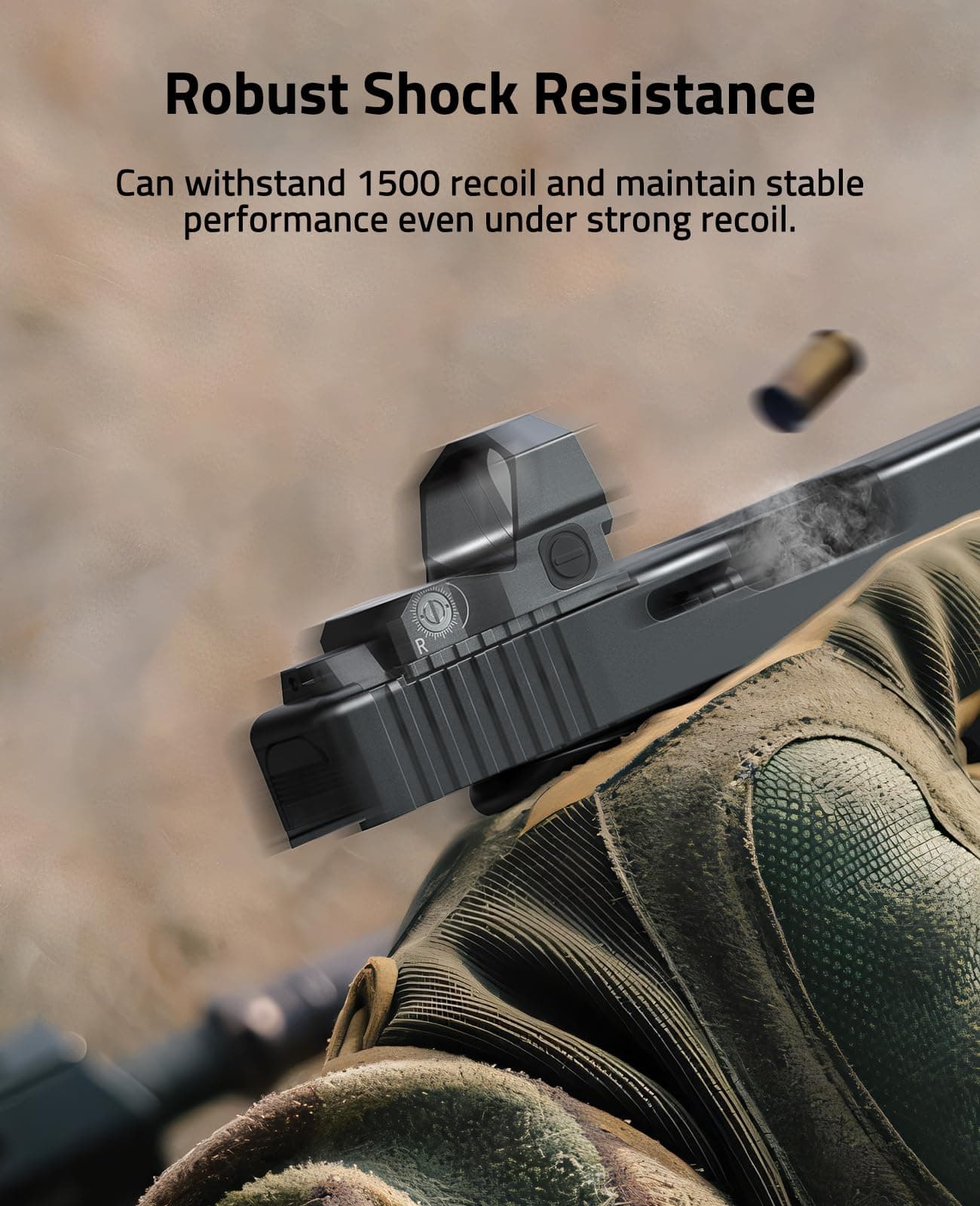 CVLIFE WolfCovert X S01 Competition Multiple Reticle Red Dot, 3 MOA Dot & 50 MOA Circle Optic, 28mm Large Len, Motion Awake Red Dot for RMR, Open Reflex Optic with Adapter Plate for MOS & Picatinny., view 6