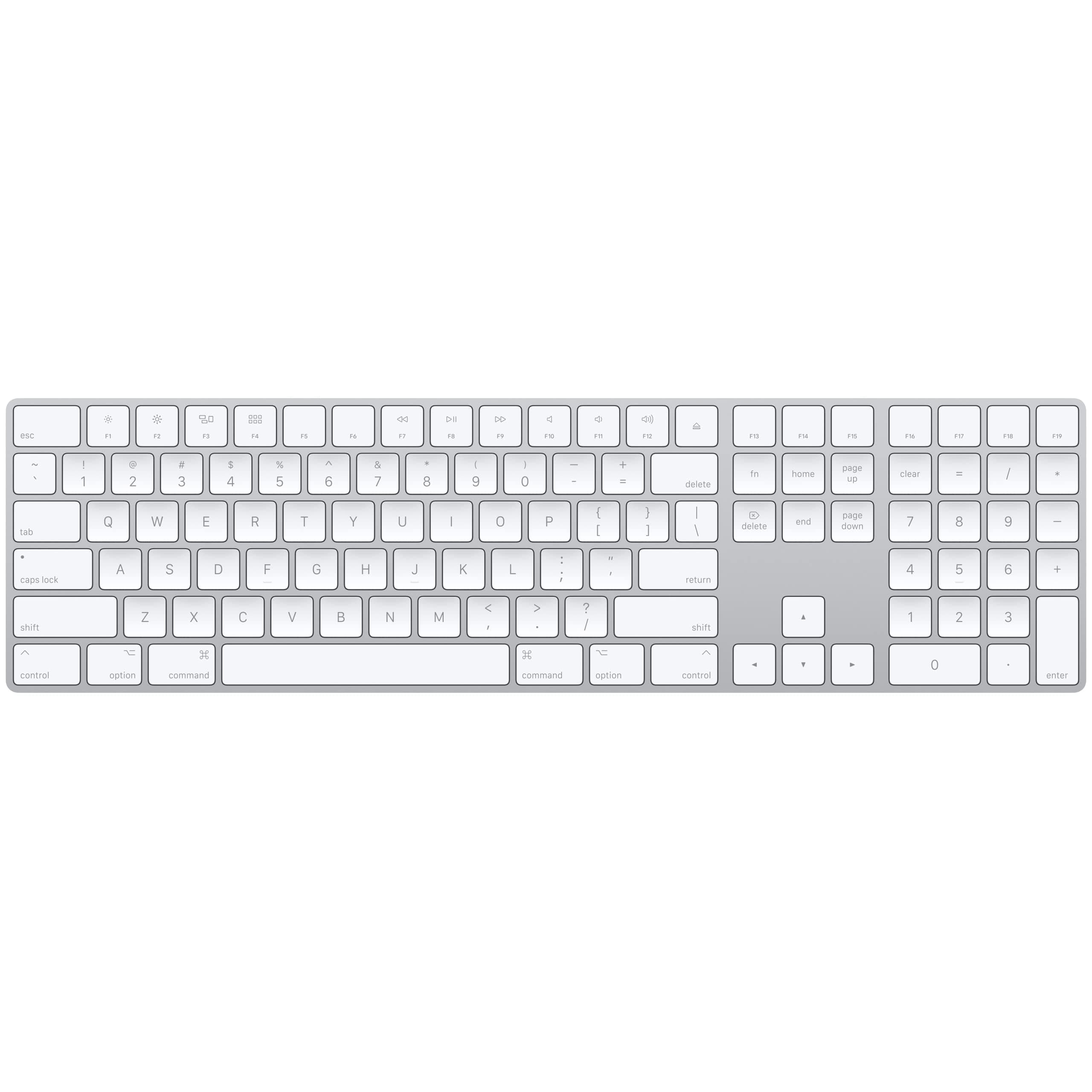 Apple Magic Keyboard with Numeric Keypad: Wireless, Bluetooth, Rechargeable. Works with Mac, iPad, or iPhone; US English - White, TickClip Clip verdict