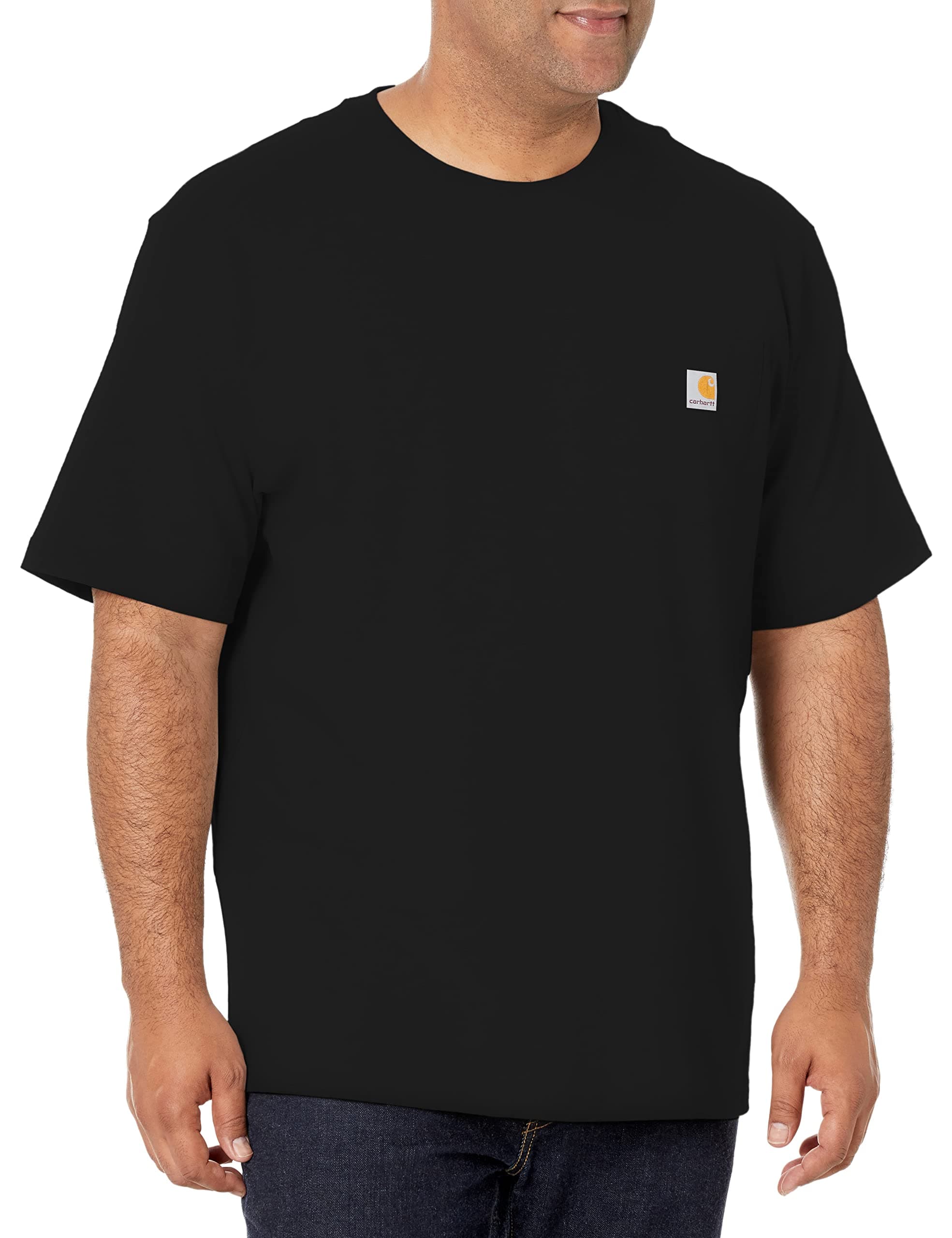 Carhartt Men's Iconic K87 Pocket T-Shirt, Black, Large, TickClip Tick verdict