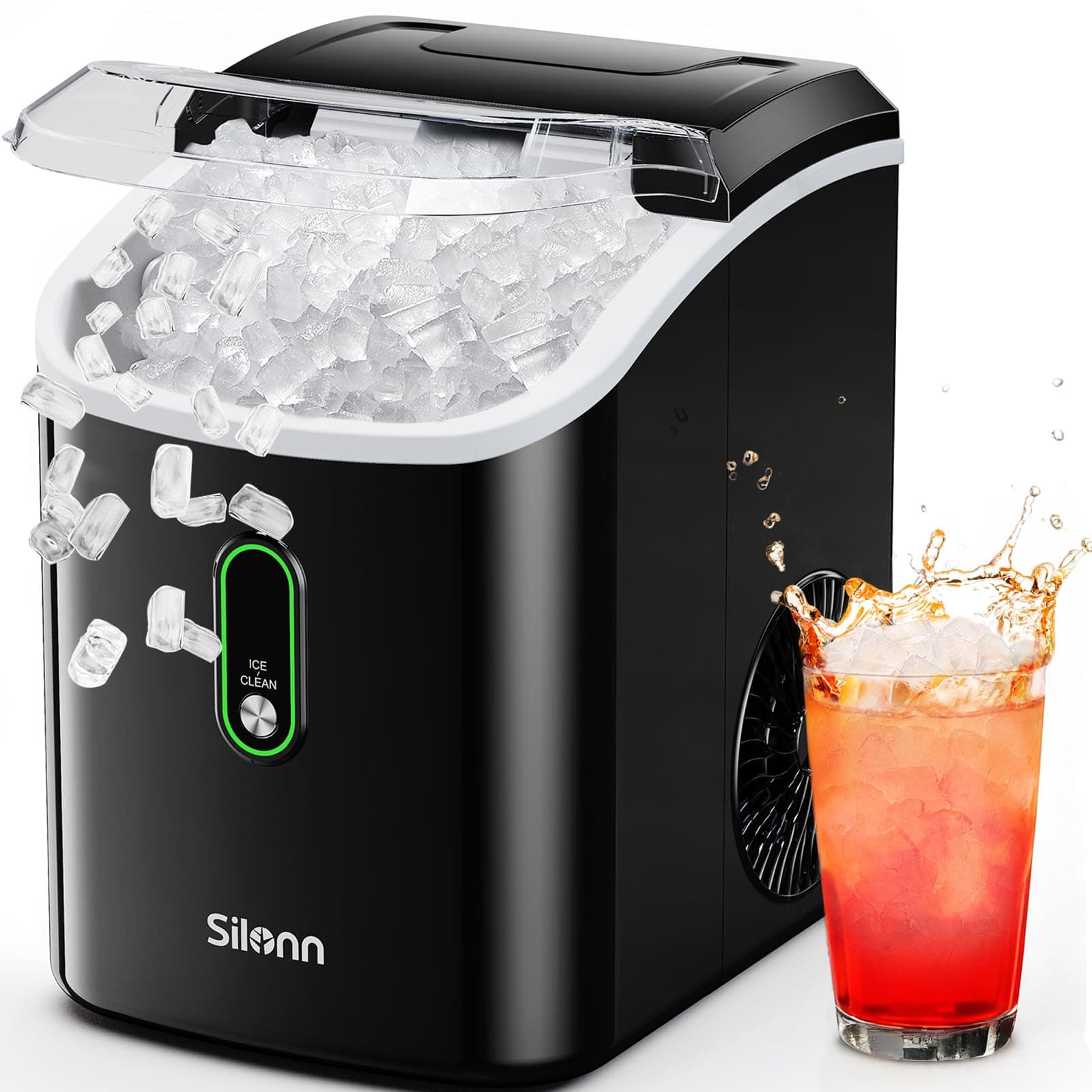Silonn Nugget Ice Maker Countertop - 36lbs 24H Chewable Pellet Sonic Ice, TickClip Tick verdict