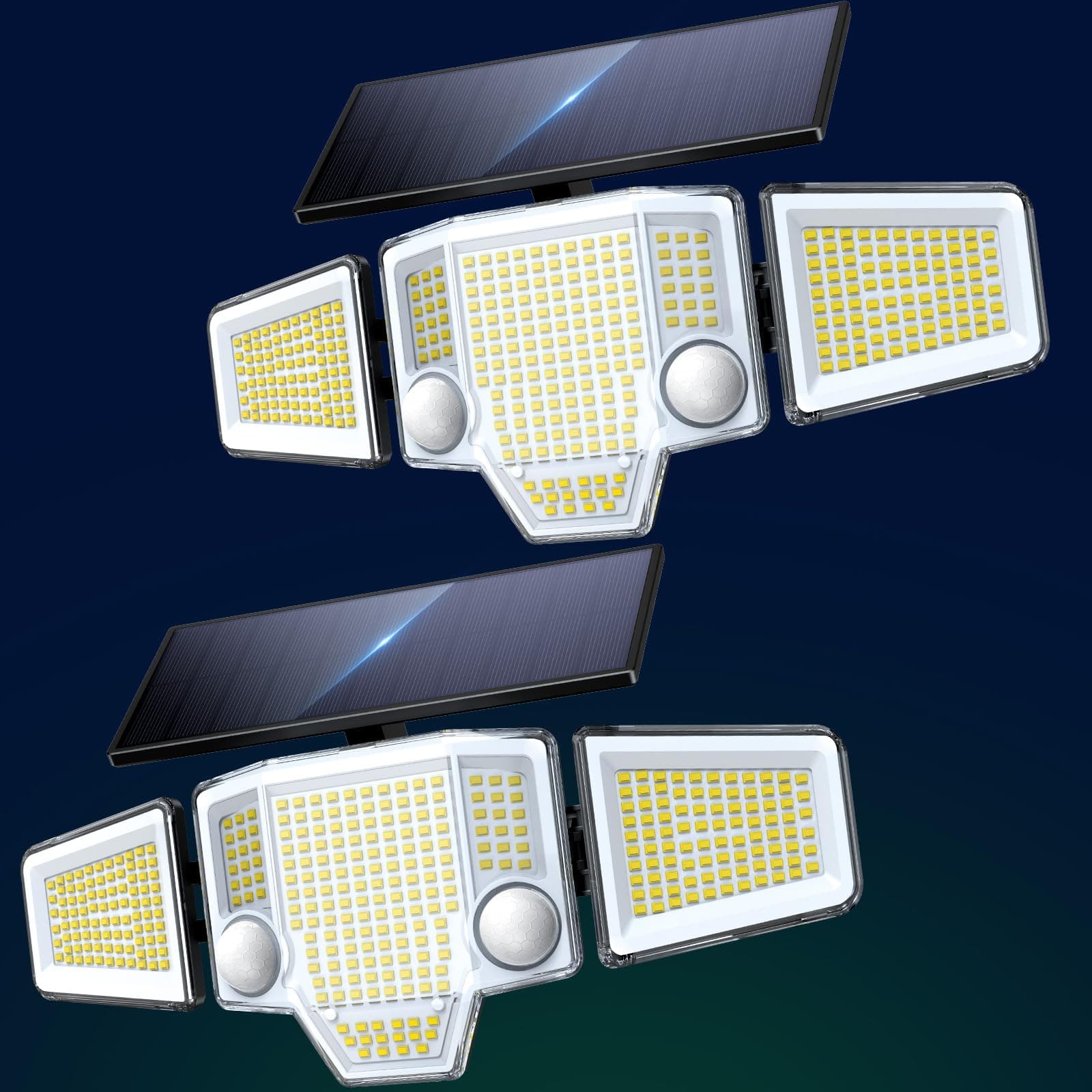 TuyLuxe Solar Lights Outdoor Waterproof, 4000LM Solar Flood Lights -Dual Motion Sensor & Curved 300°Wide Beam, Larger 3500mAh, Adjustable Solar Security Lights for Yard-2Pack Black, TickClip Clip verdict