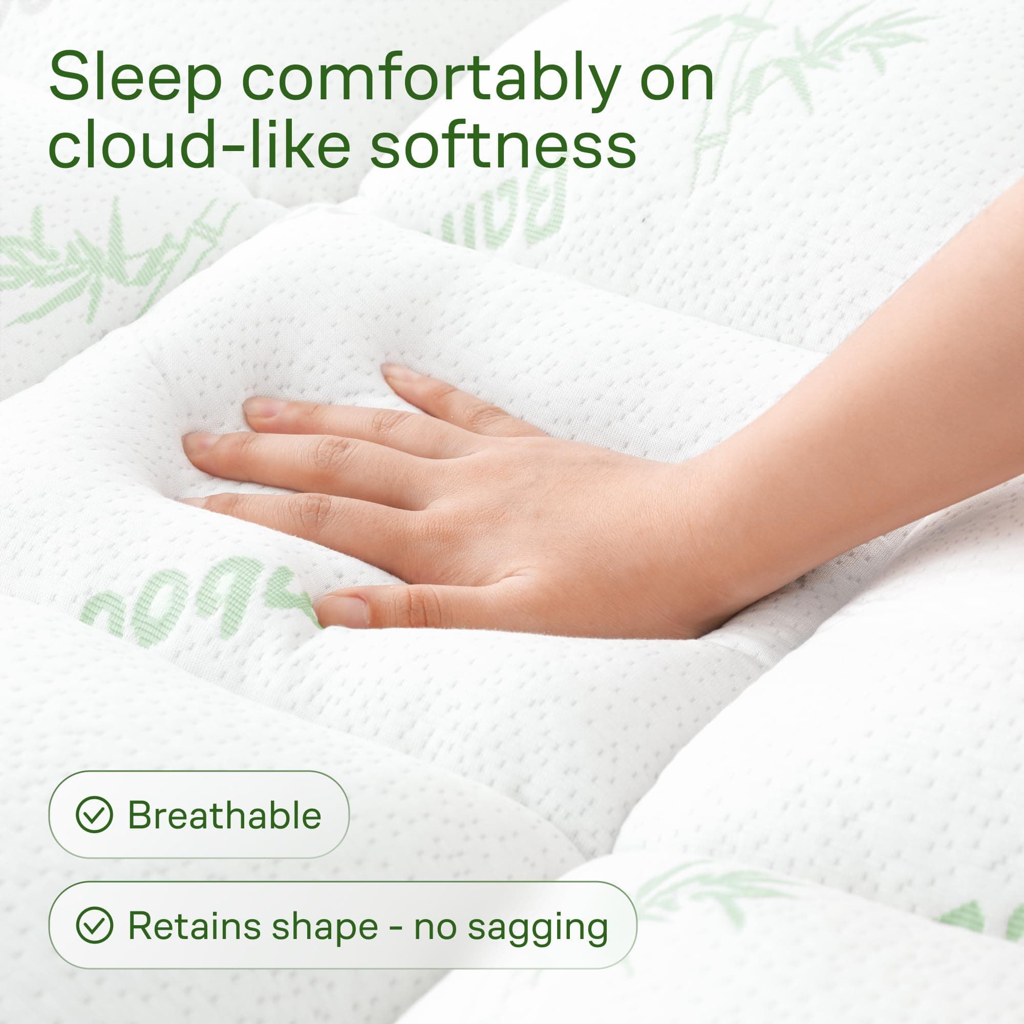 Niagara Sleep Solution Ultra Soft & Cooling Mattress Topper - Queen Size, view 2