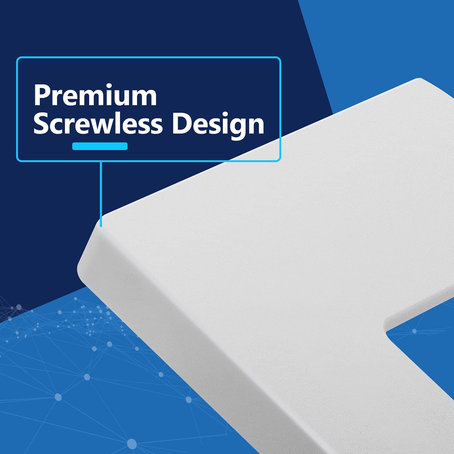 LIDER Decorator Switch Cover, Screwless Wall Plate, Matte White, 10-Pack, view 2