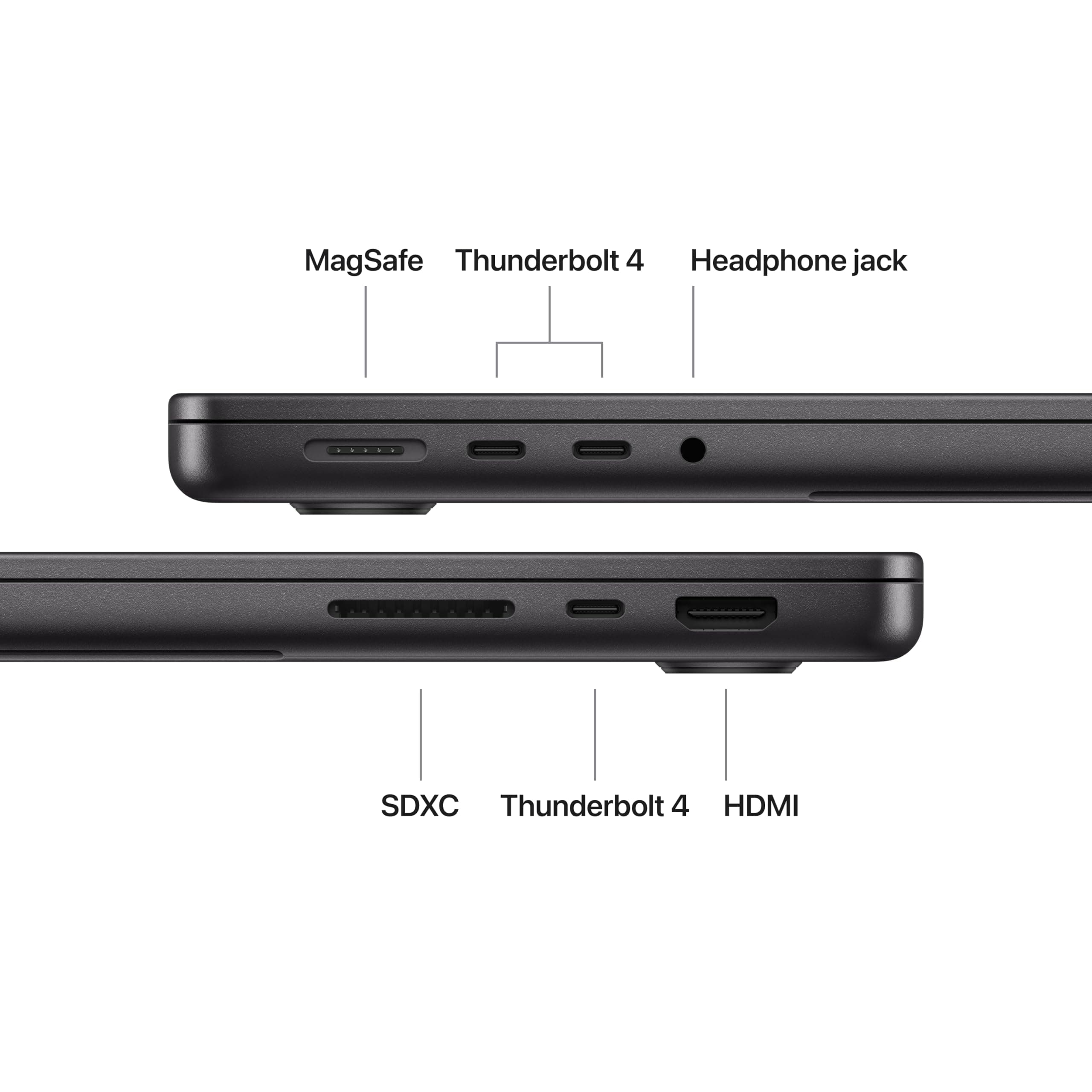 Apple 2025 MacBook Pro Laptop with M5 chip with 10‑core CPU and 10‑core GPU: Built for Apple Intelligence, 14.2-inch Display, 16GB Unified Memory, 1TB SSD Storage, English Keyboard - Space Black, view 5