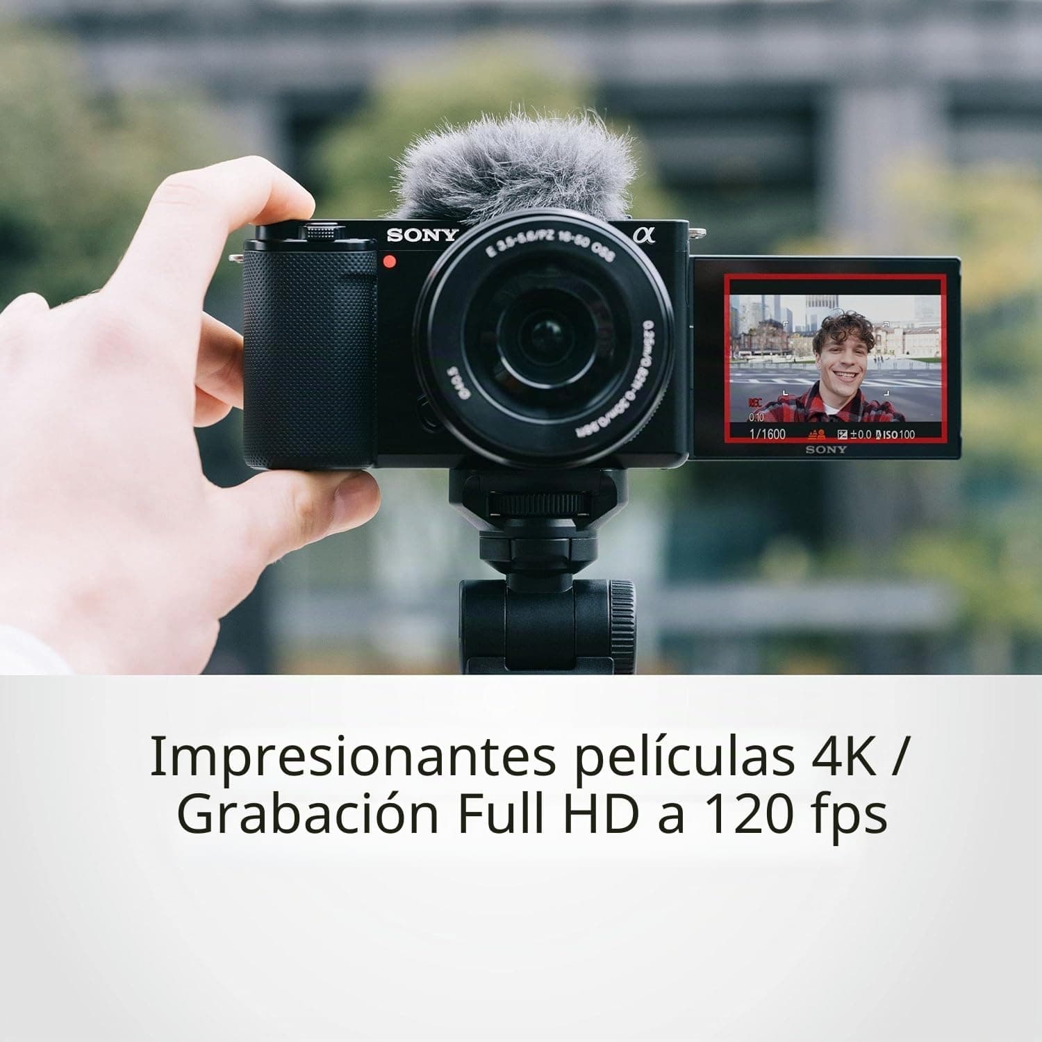 Sony Alpha ZV-E10K (anteriormente ZV-E10L) con lente SELP1650 (Ver 2) mejorada | Cámara de vlog sin espejo con lente intercambiable de 24,2 MP, hecha para creadores |Sensor APS-C Grabación de película, view 4