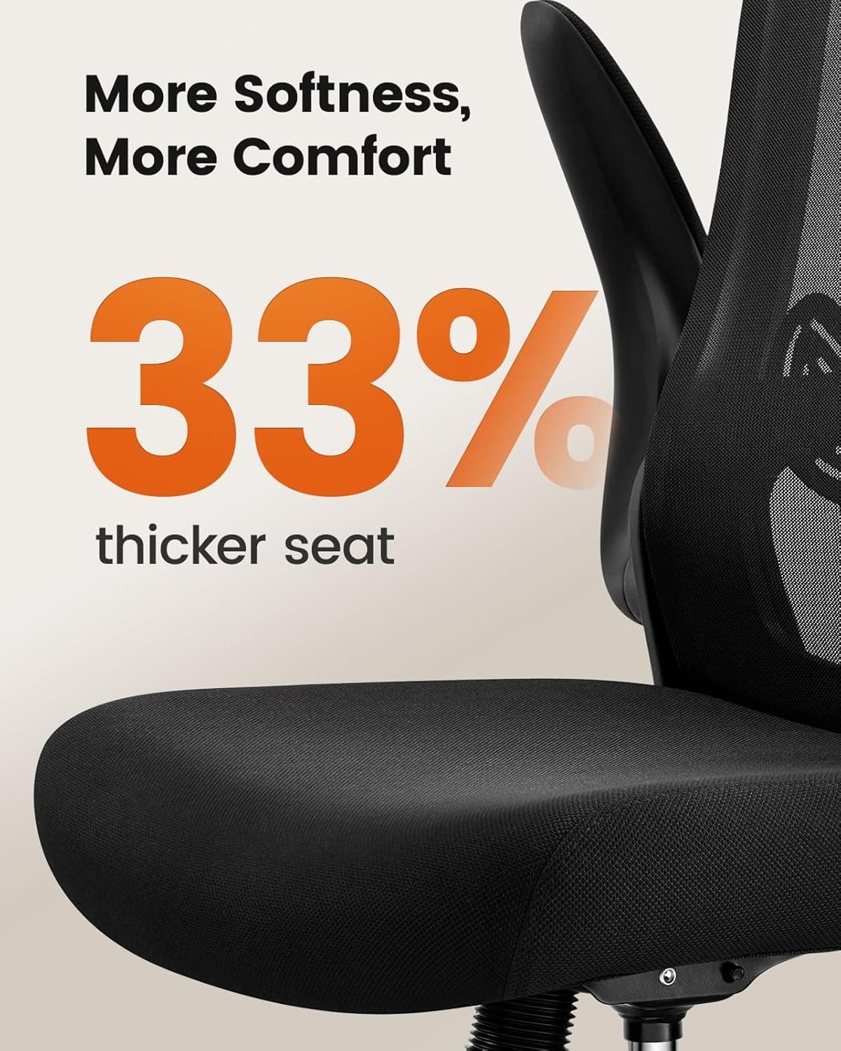 ErGear Drafting Chair, Standing Desk Chair with Flip-Up Armrests, High Desk Chair Adjustable Height, Ergonomic Tall Office Chair with Lumbar Support and Adjustable Footrest Ring, view 4