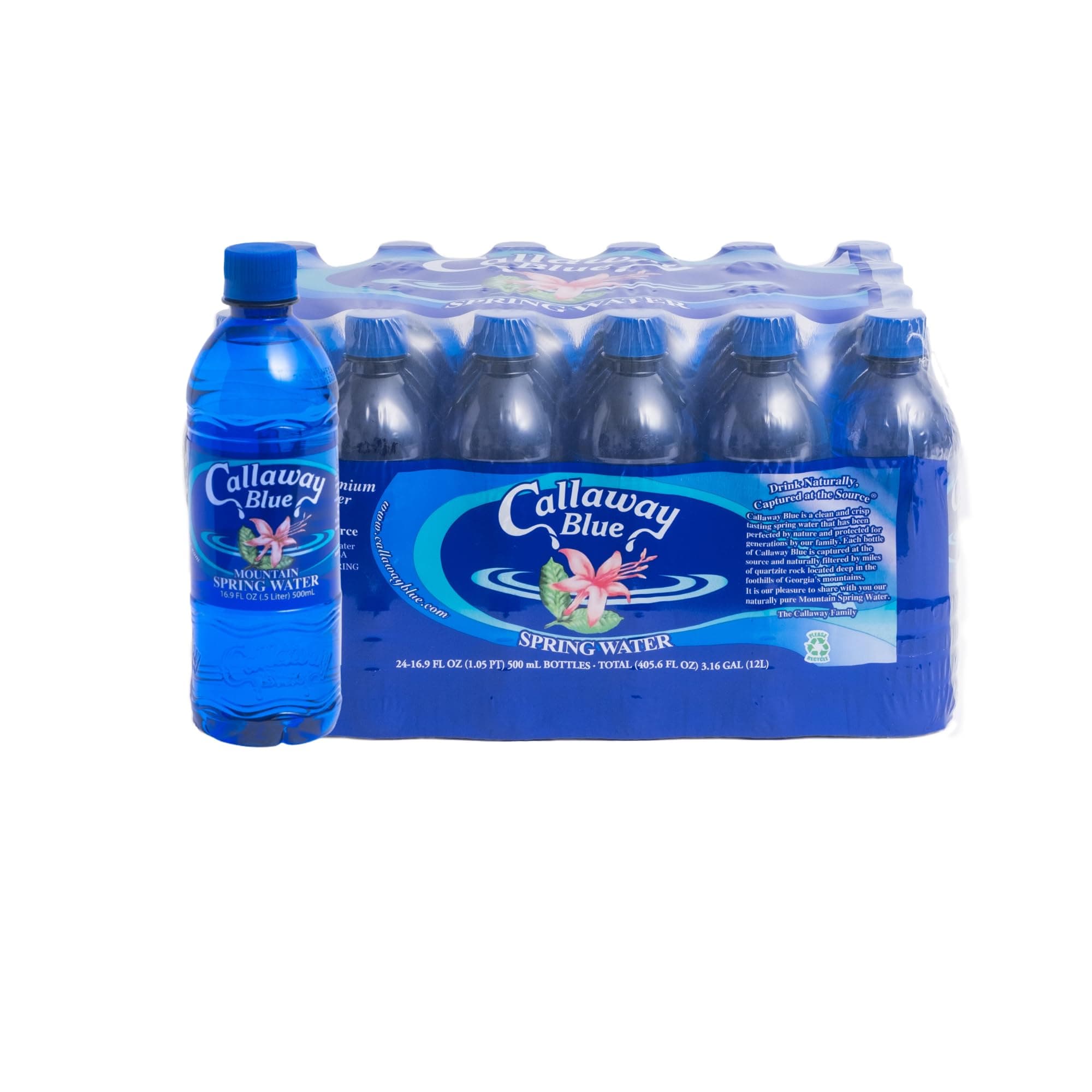 Callaway Blue Spring Water, 0.5L, Low Mineral 31 ppm TDS, 24 Pack, TickClip Clip verdict