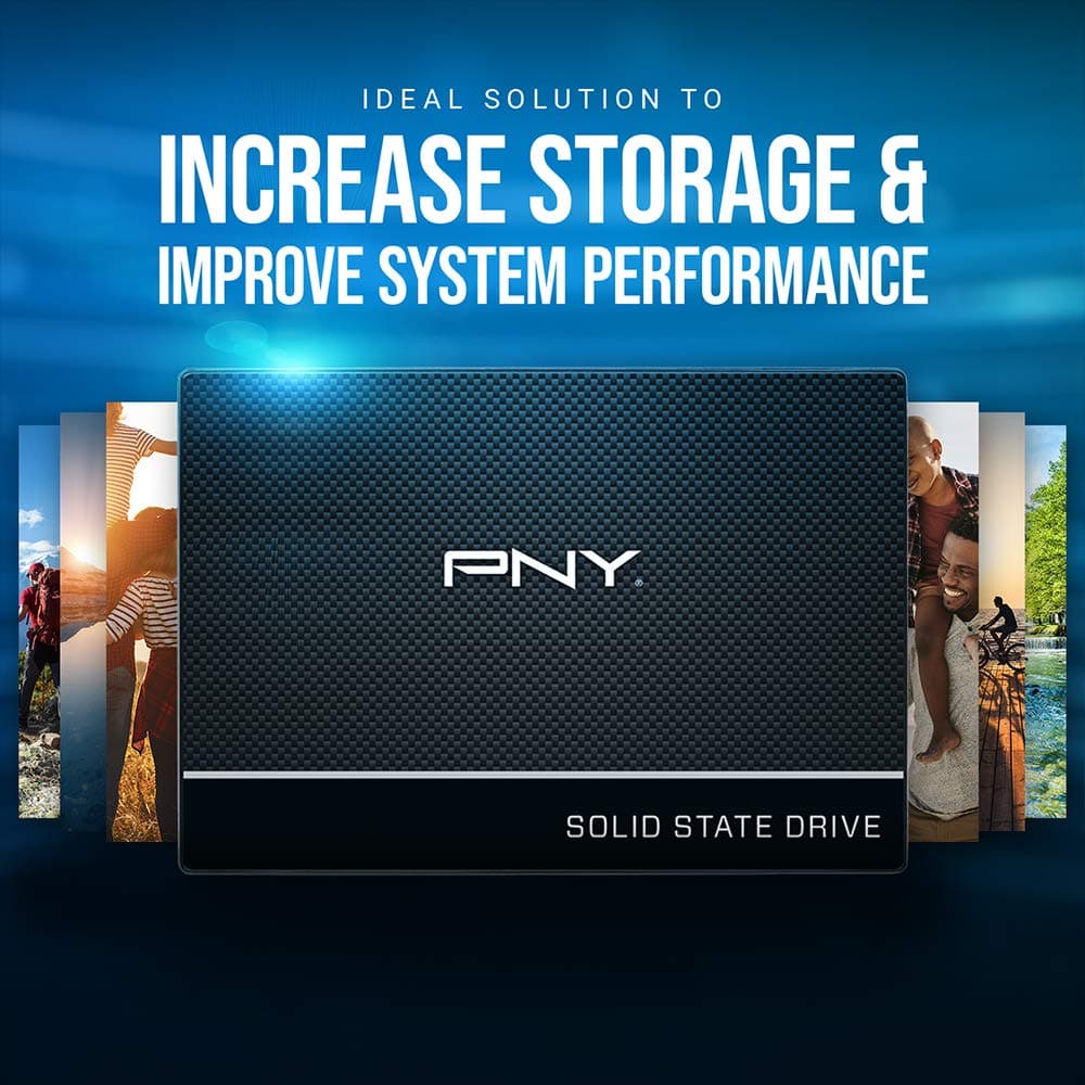 PNY CS900 500GB 3D NAND 2.5" SATA III Internal Solid State Drive (SSD) - (SSD7CS900-500-RB), view 4