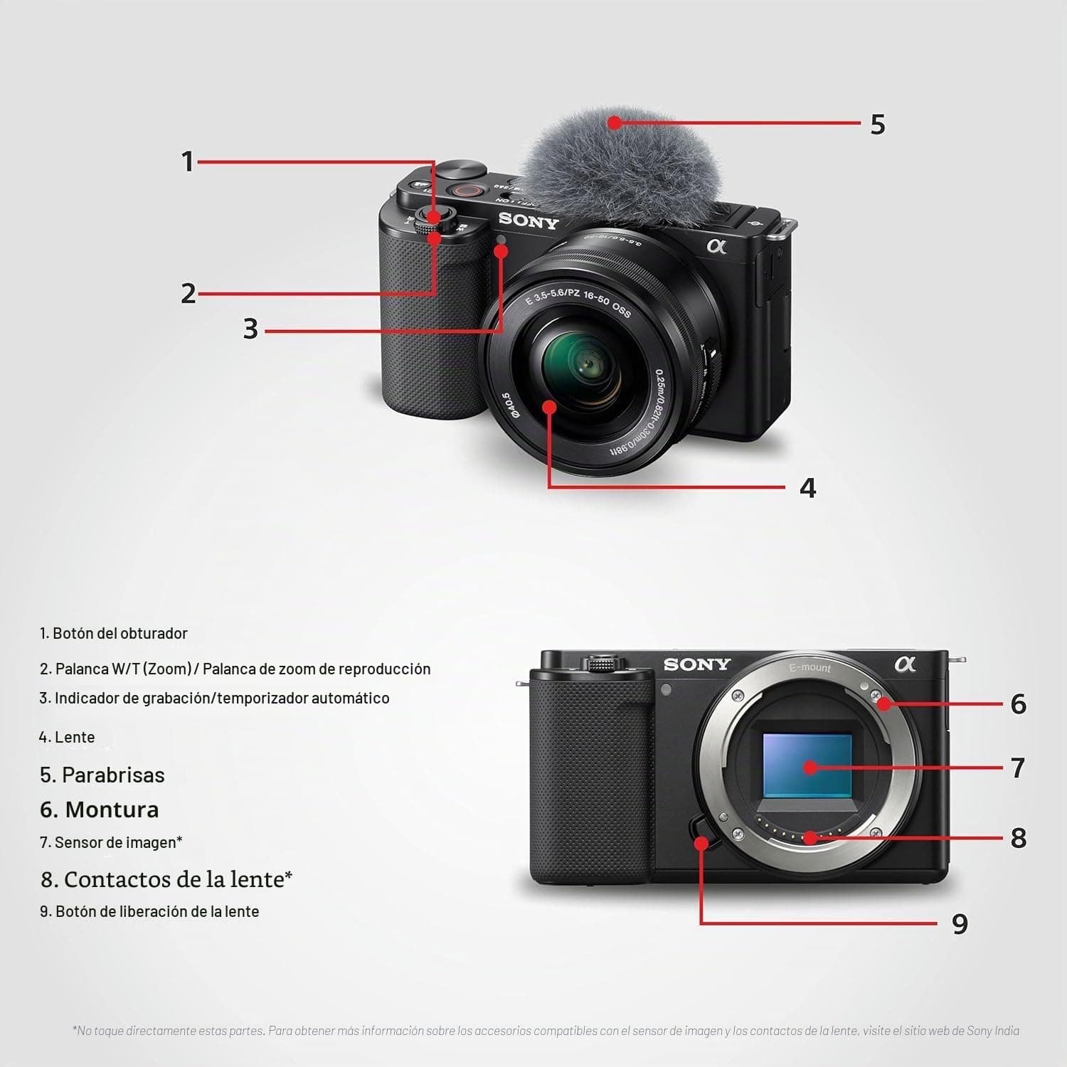 Sony Alpha ZV-E10K (anteriormente ZV-E10L) con lente SELP1650 (Ver 2) mejorada | Cámara de vlog sin espejo con lente intercambiable de 24,2 MP, hecha para creadores |Sensor APS-C Grabación de película, view 7