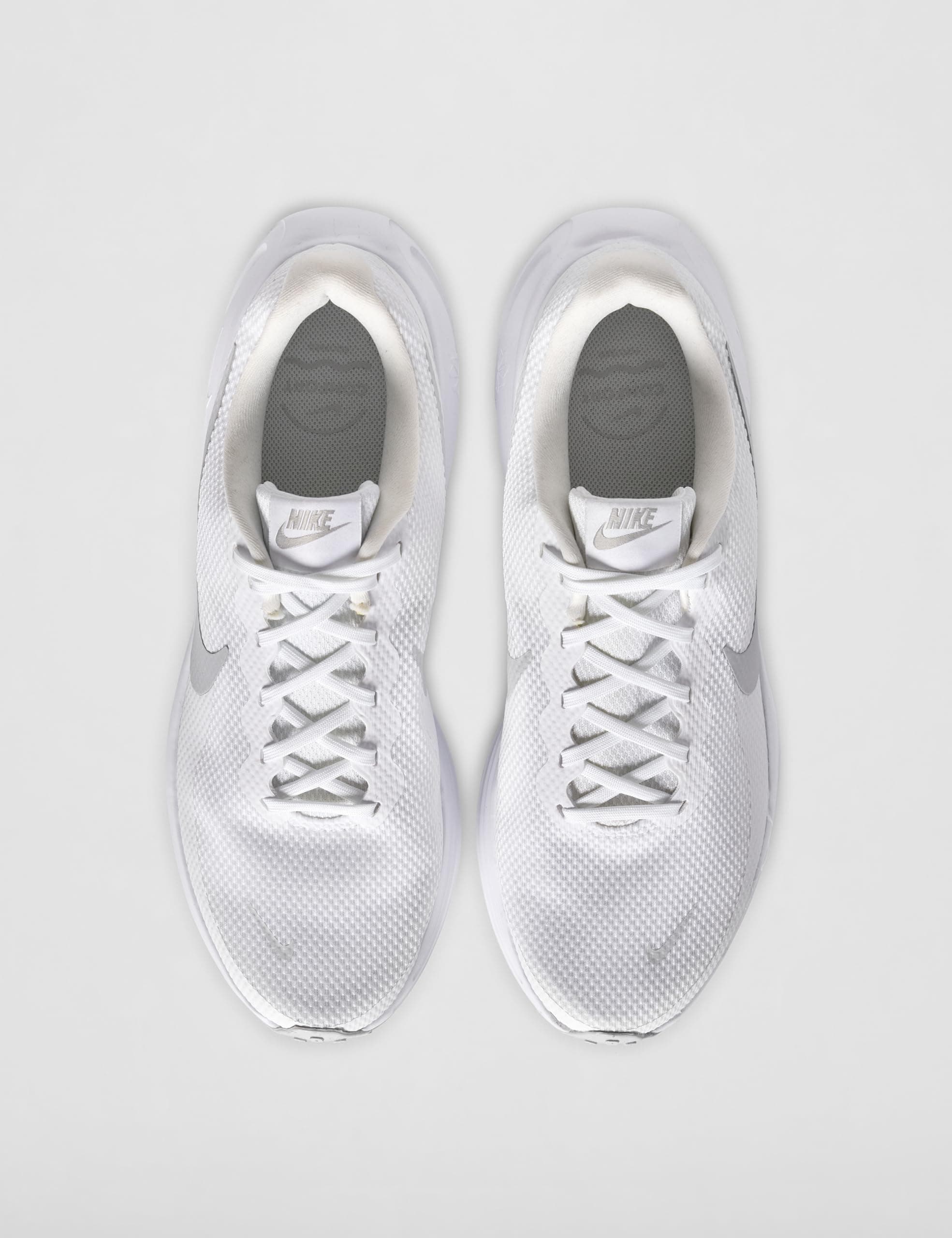 Nike Men's Revolution 8 Road Running Shoes, White/Pure Platinum, 10, view 5