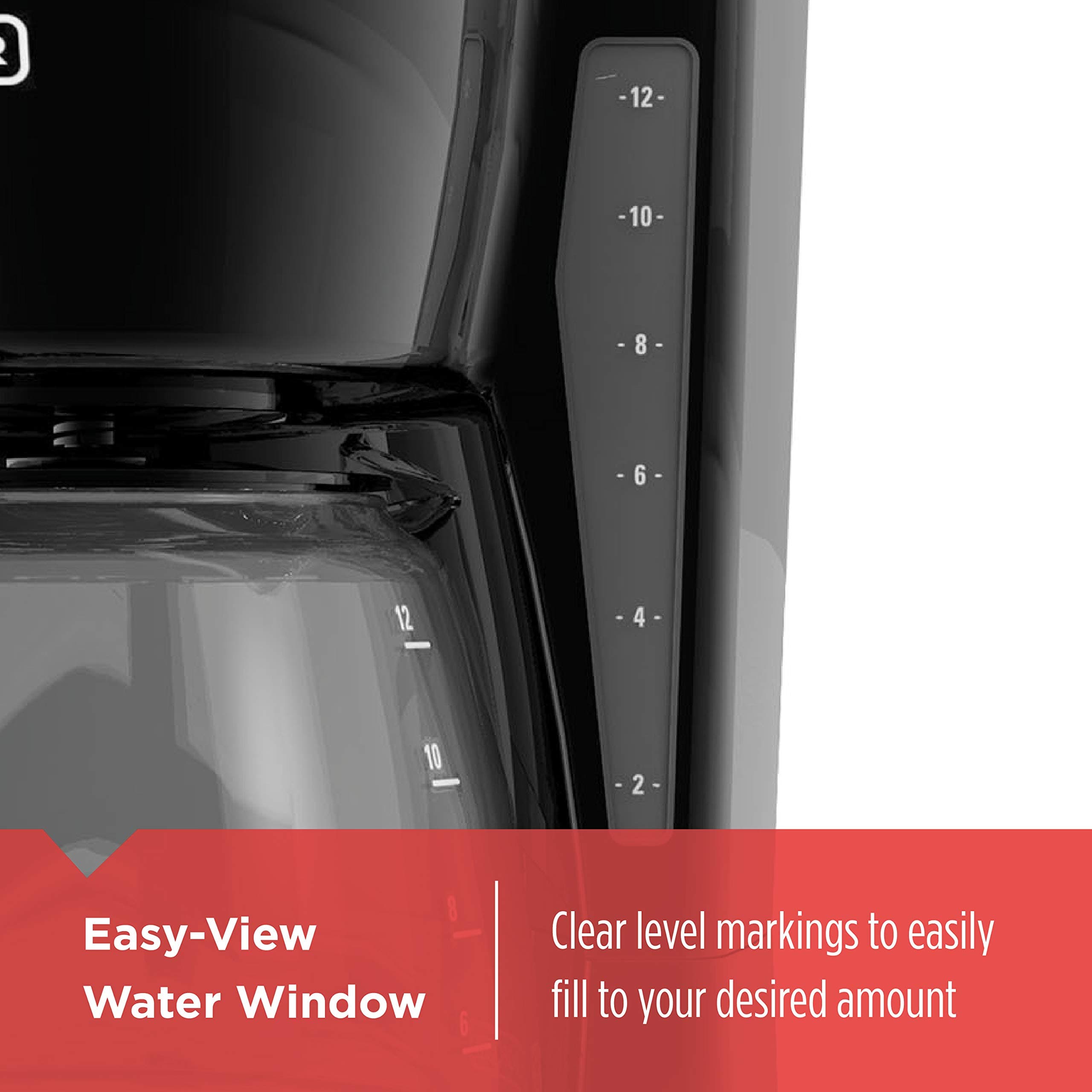 BLACK+DECKER 12-Cup Drip Coffee Maker with Vortex Brewing, view 5