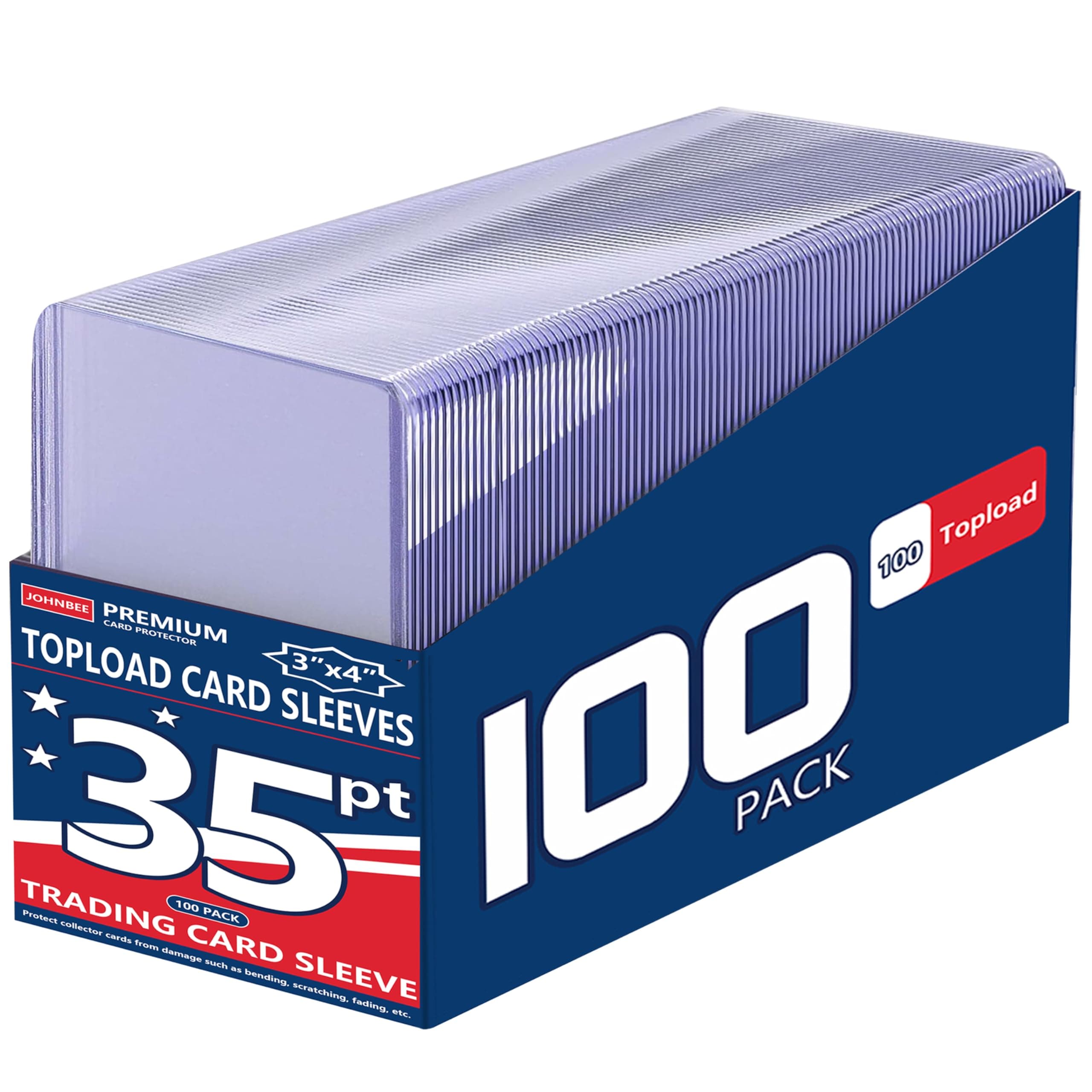 100 Toploaders, 35pt 3"x4" Clear Hard Plastic Card Sleeves (Only 100 Hard), TickClip Tick verdict