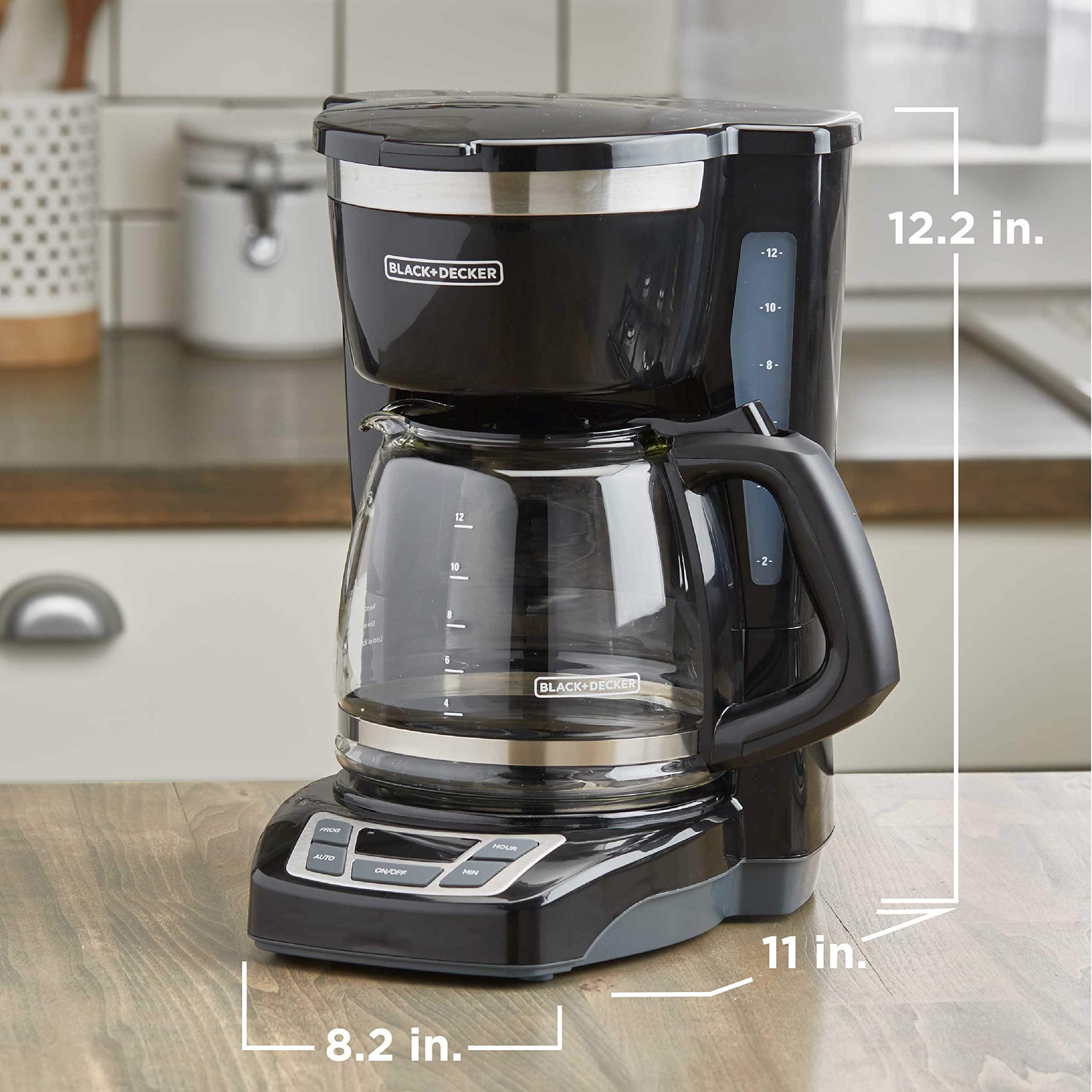 BLACK+DECKER 12-Cup Drip Coffee Maker with Vortex Brewing, view 7