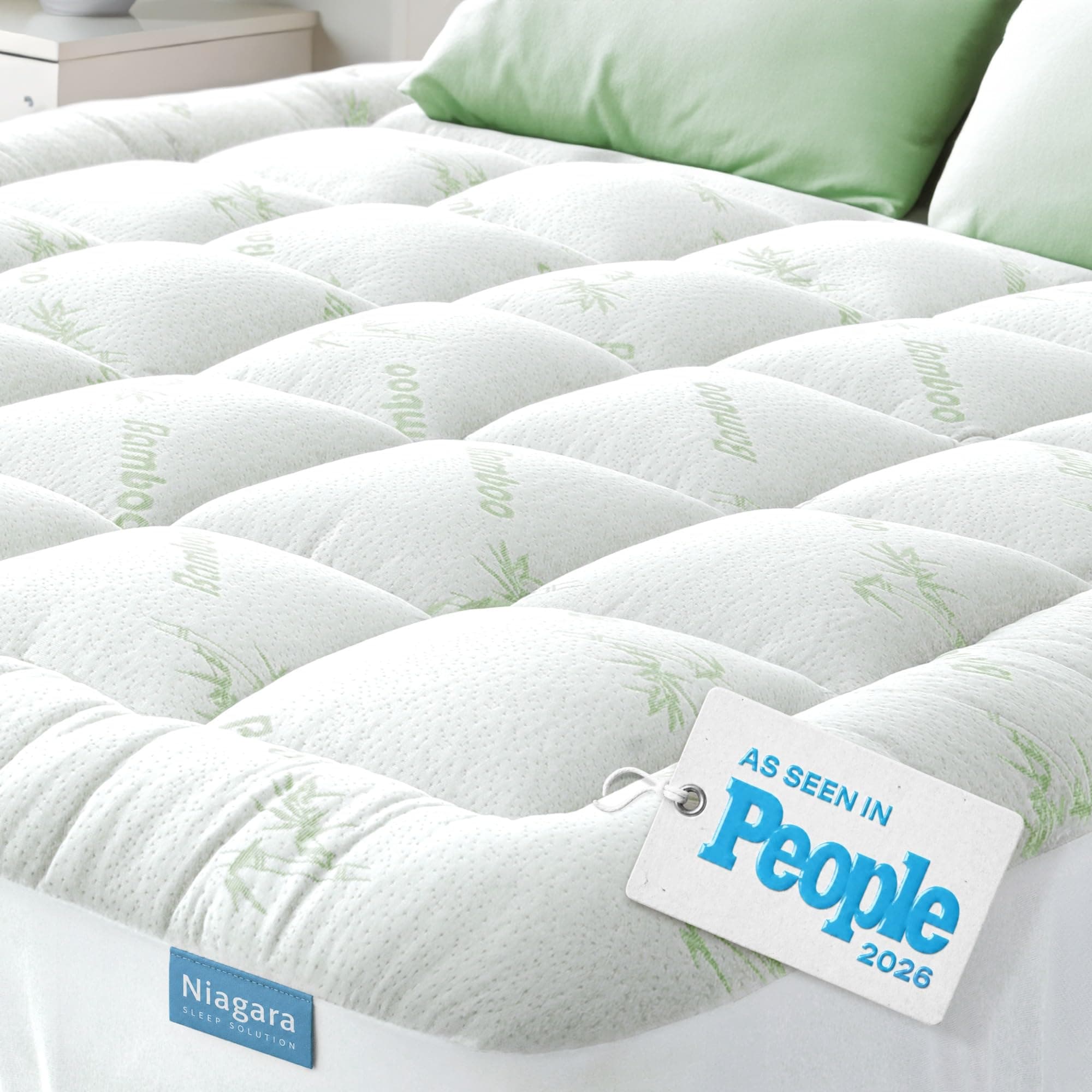 Niagara Sleep Solution Ultra Soft & Cooling Mattress Topper - Queen Size, TickClip Tick verdict