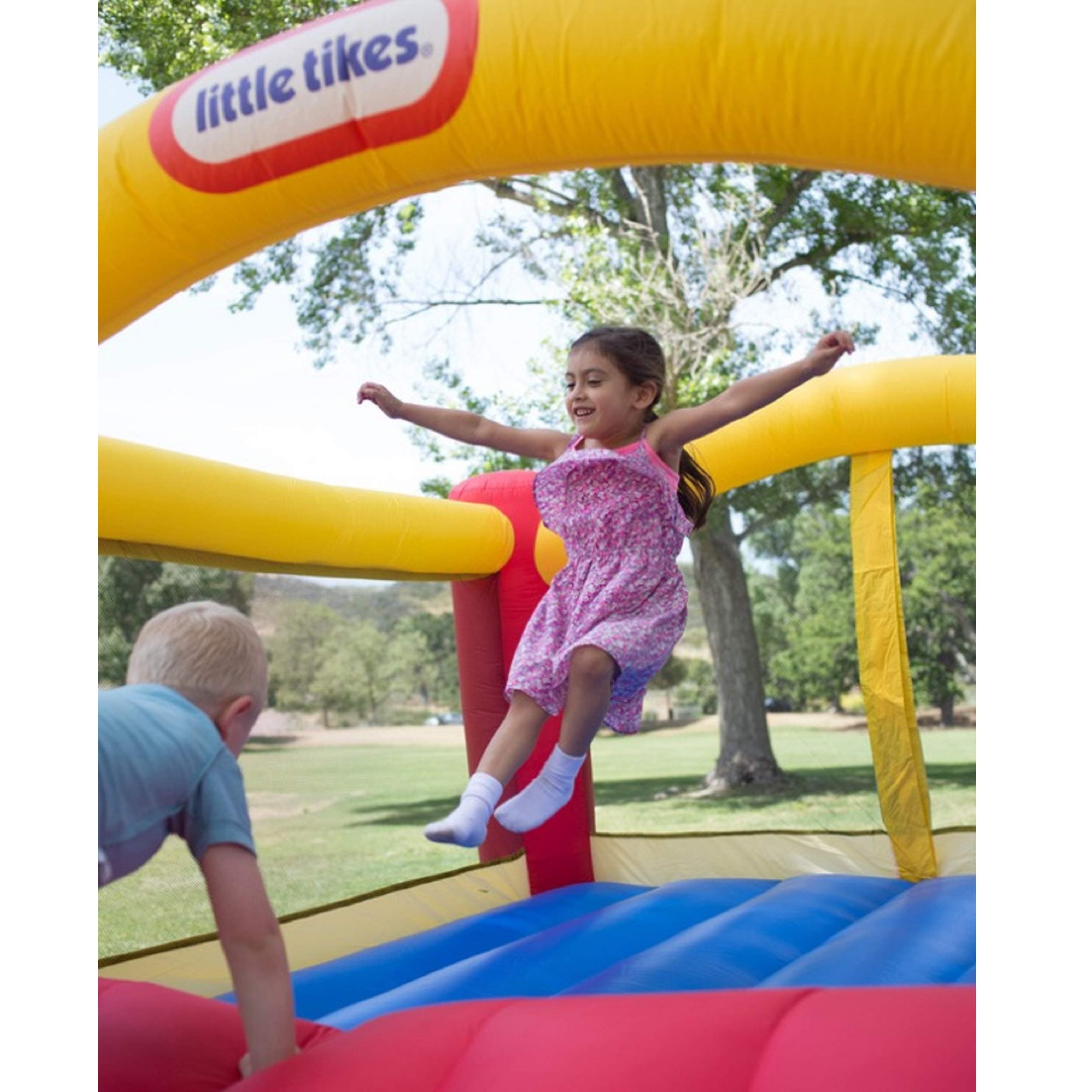 Little Tikes Jump 'n Slide Inflatable Bouncer Includes Heavy Duty Blower With GFCI, Stakes, Repair Patches, And Storage Bag, for Kids Ages 3-8 Years, view 4