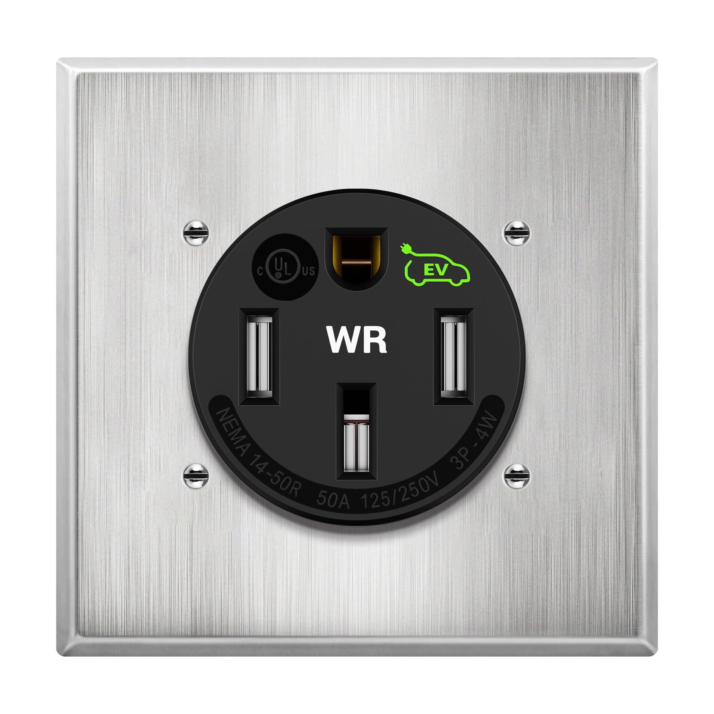 LIDER Extra Weather-Resistant Flush Receptacle, NEMA 14-50R, UL Listed, TickClip Clip verdict