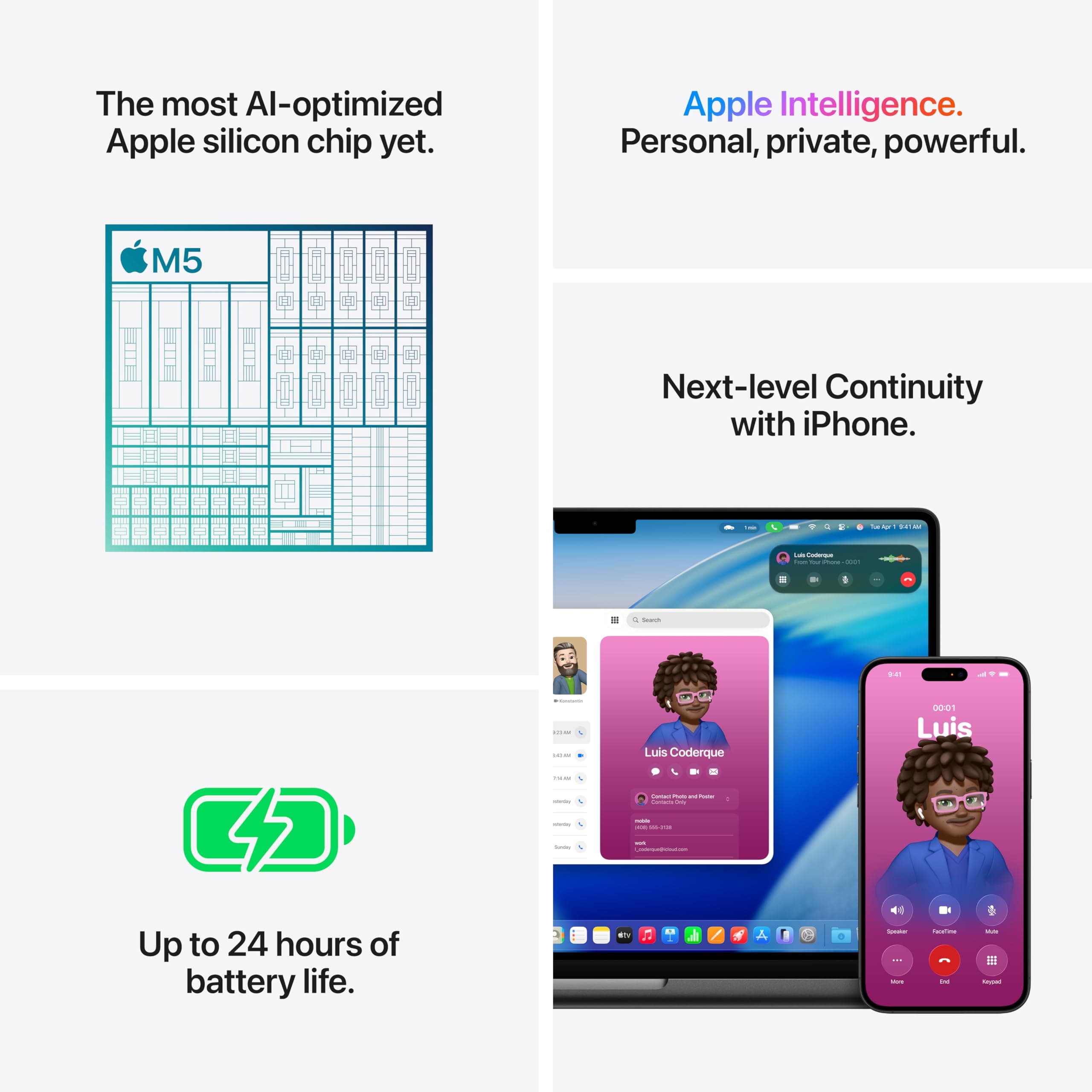 Apple 2025 MacBook Pro Laptop with M5 chip with 10‑core CPU and 10‑core GPU: Built for Apple Intelligence, 14.2-inch Display, 16GB Unified Memory, 1TB SSD Storage, English Keyboard - Space Black, view 6
