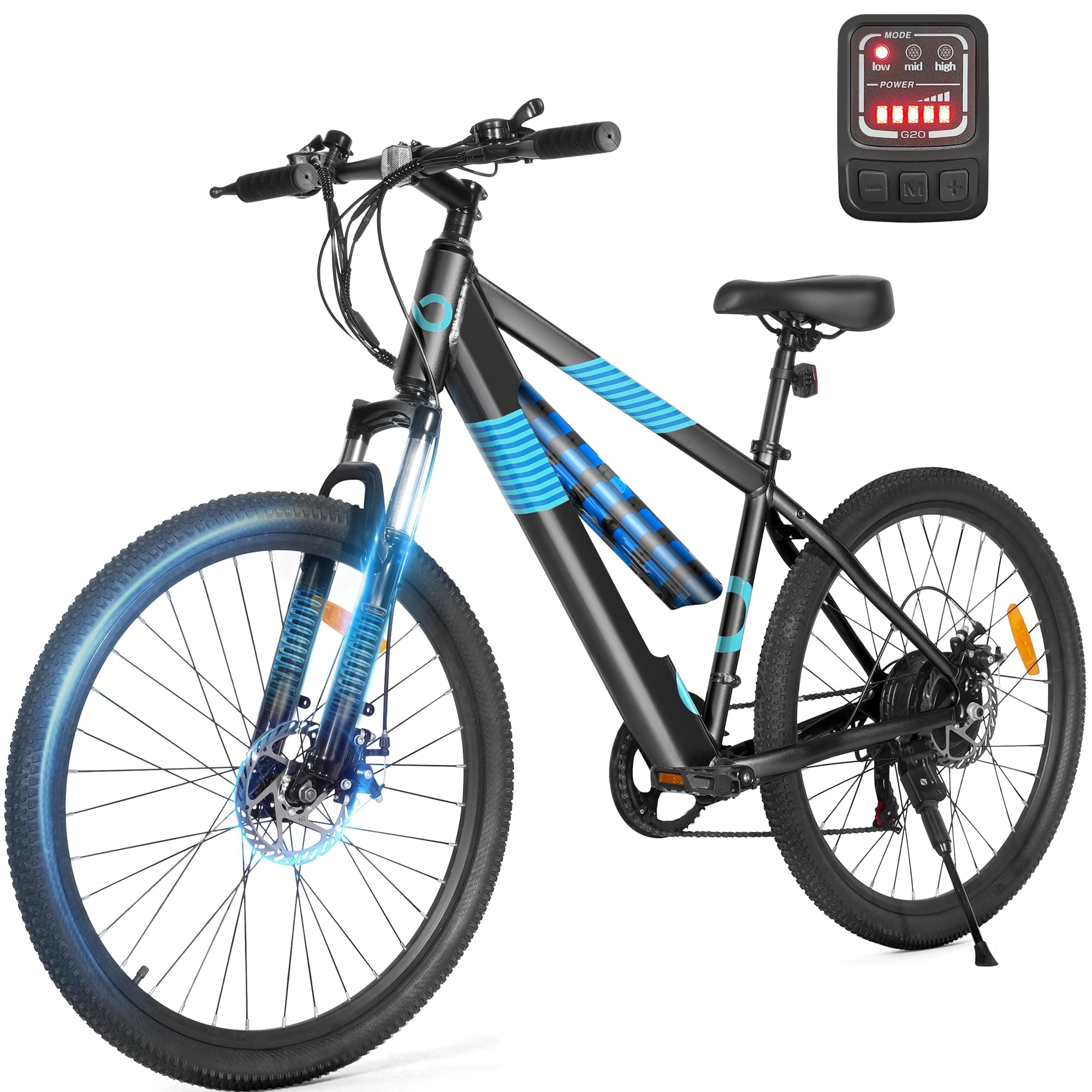 MULTIJOY EB262 Electric Bike for Adults,High-Power 350W (Peak 450W) Motor, 36V Built-in Invisible Removable Battery,Front Fork Suspension, 26" Electric Mountain Bike with UL Certified 7-Speed, TickClip Clip verdict