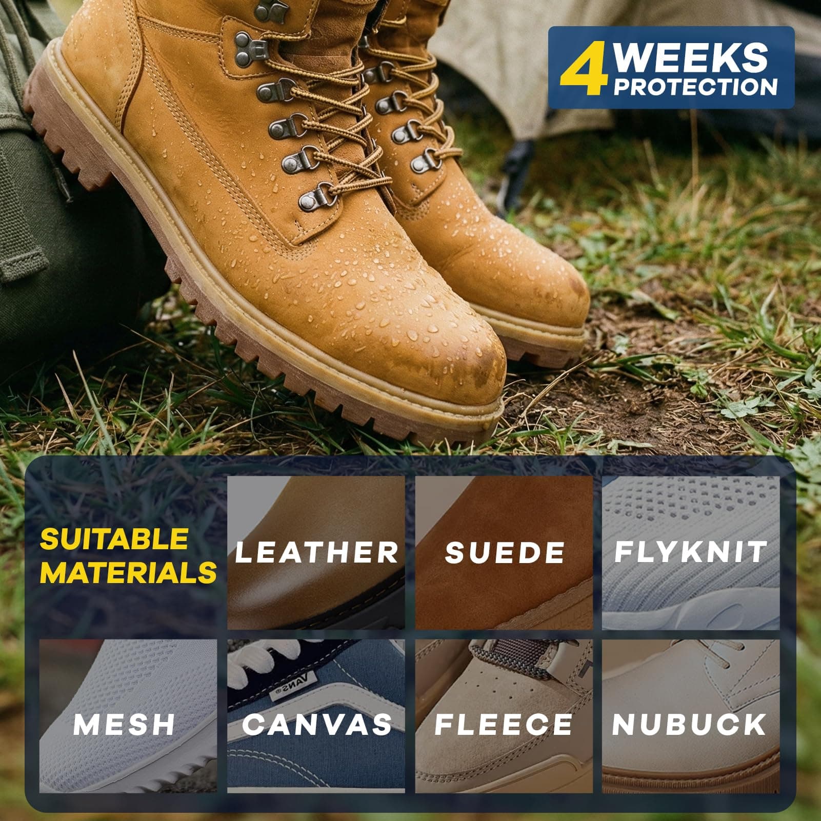 Coklean Shoe Waterproof Spray, Rain&Stain Nano Repellent for Suede,15.55 OZ, view 5